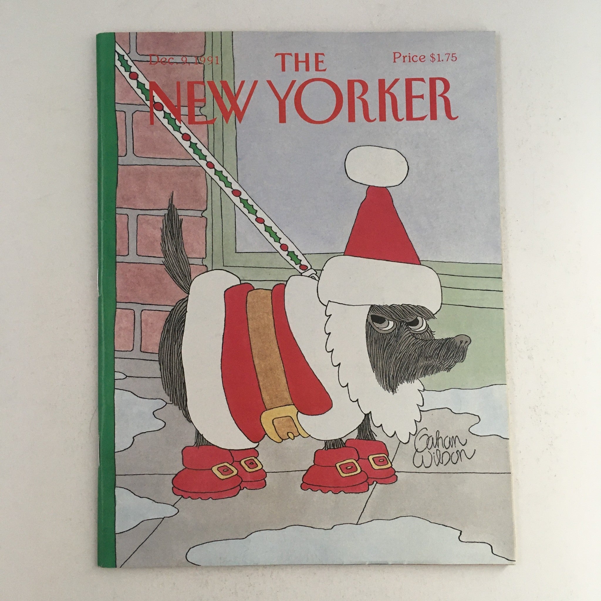 The New Yorker December 9 1991 Full Magazine Theme Cover by Gahan Wilson