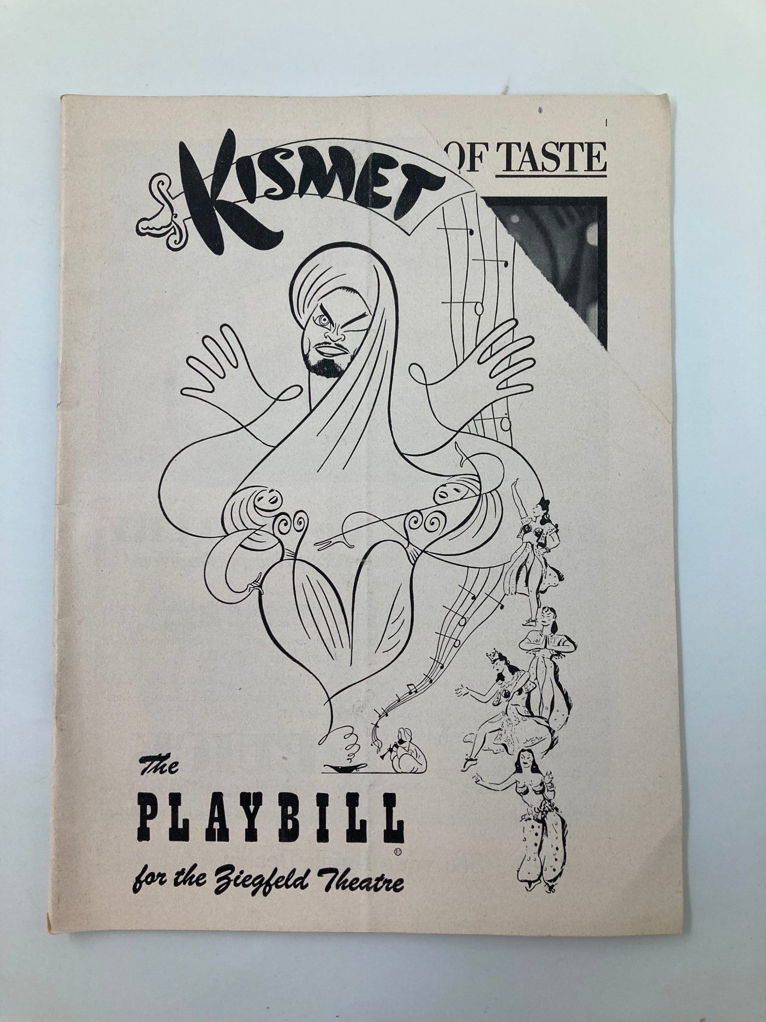 1954 Playbill The Ziegfield Theatre Kismet Alfred Drake, Doretta Morrow