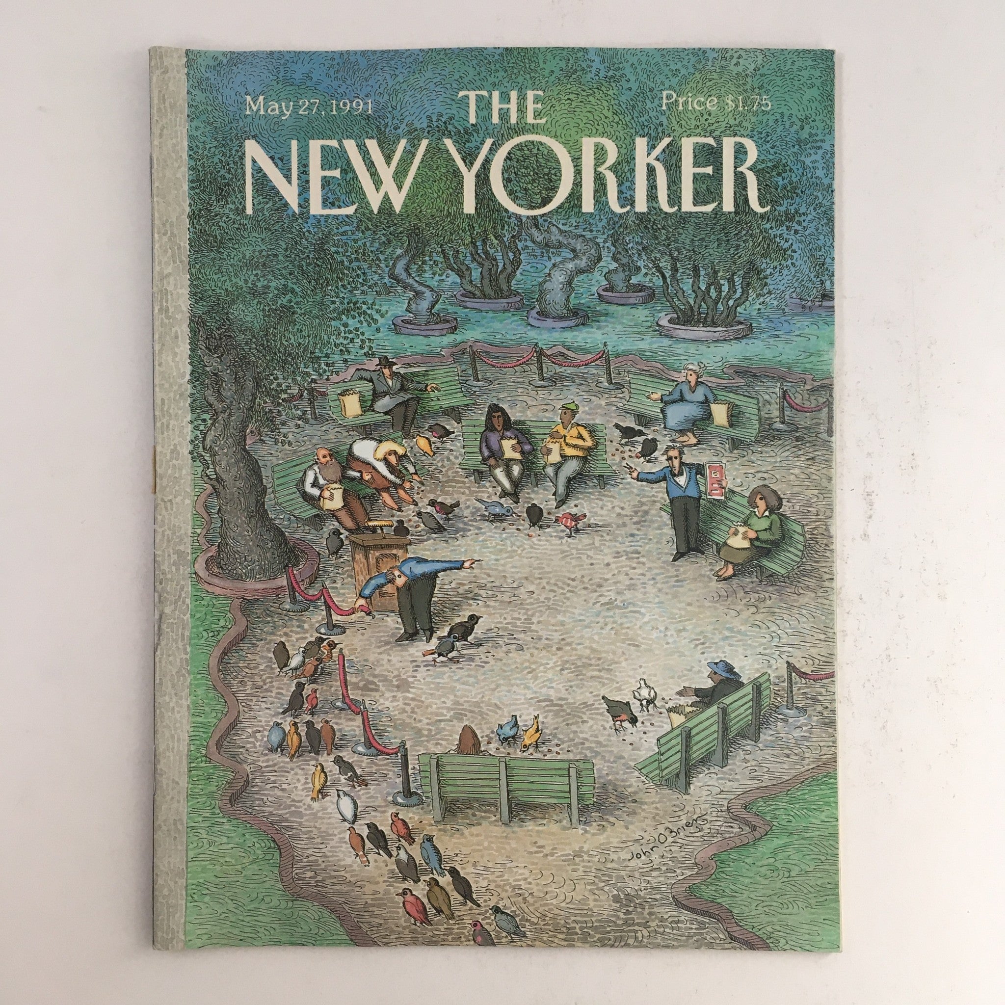 The New Yorker May 24 1991 Full Magazine Theme Cover by John O'Brien No Label