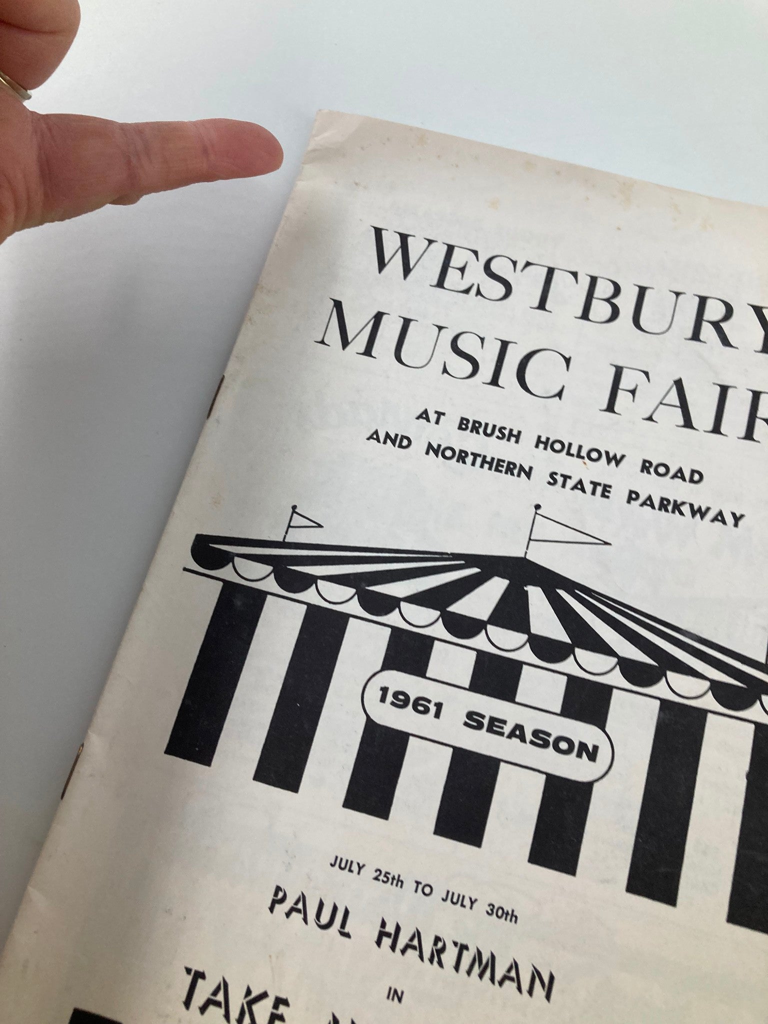 1961 Westbury Music Fair Take Me Along Paul Hartman, Joan Roberts, Bill Perry