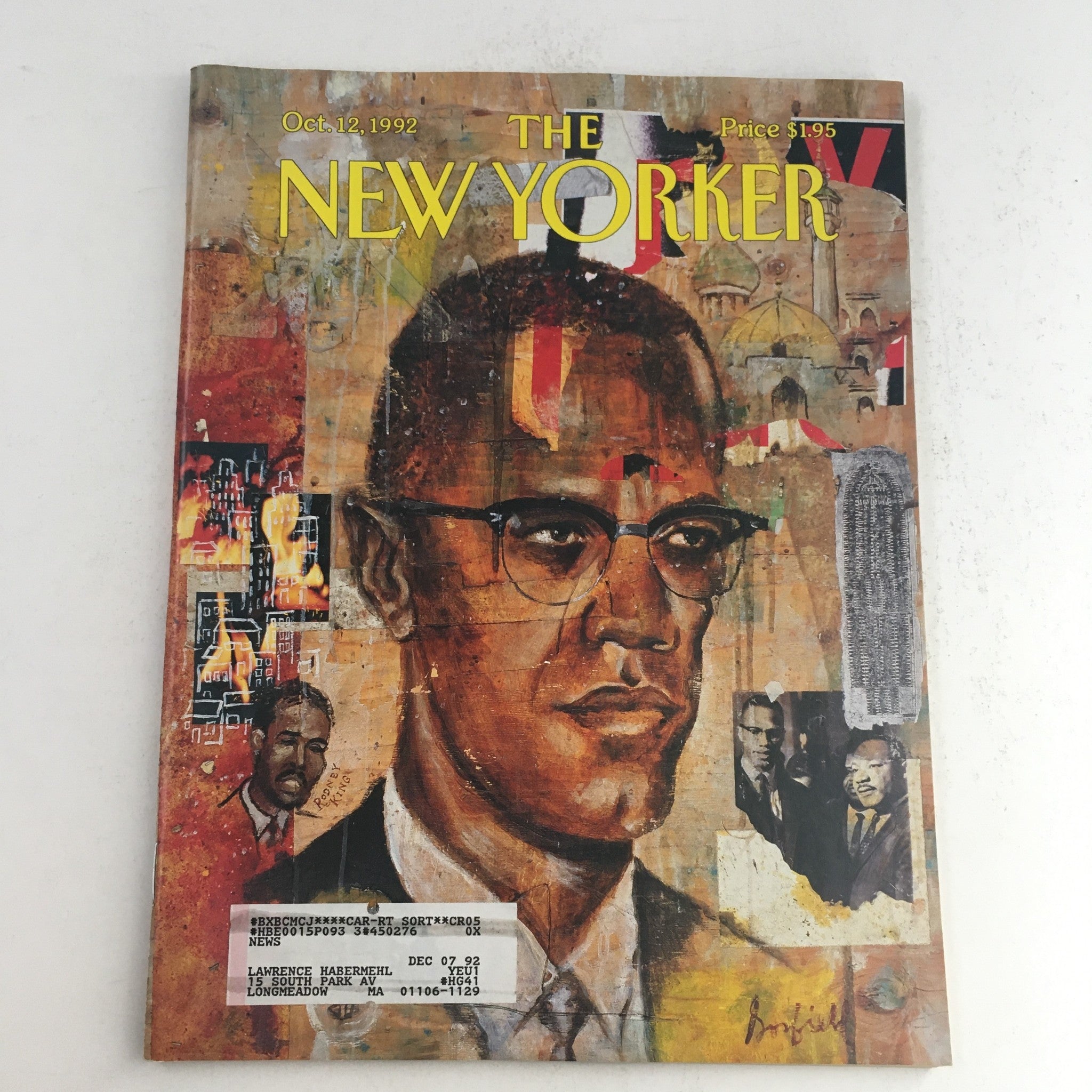 The New Yorker October 12 1992 Full Magazine Theme Cover by Josh Gosfield VG