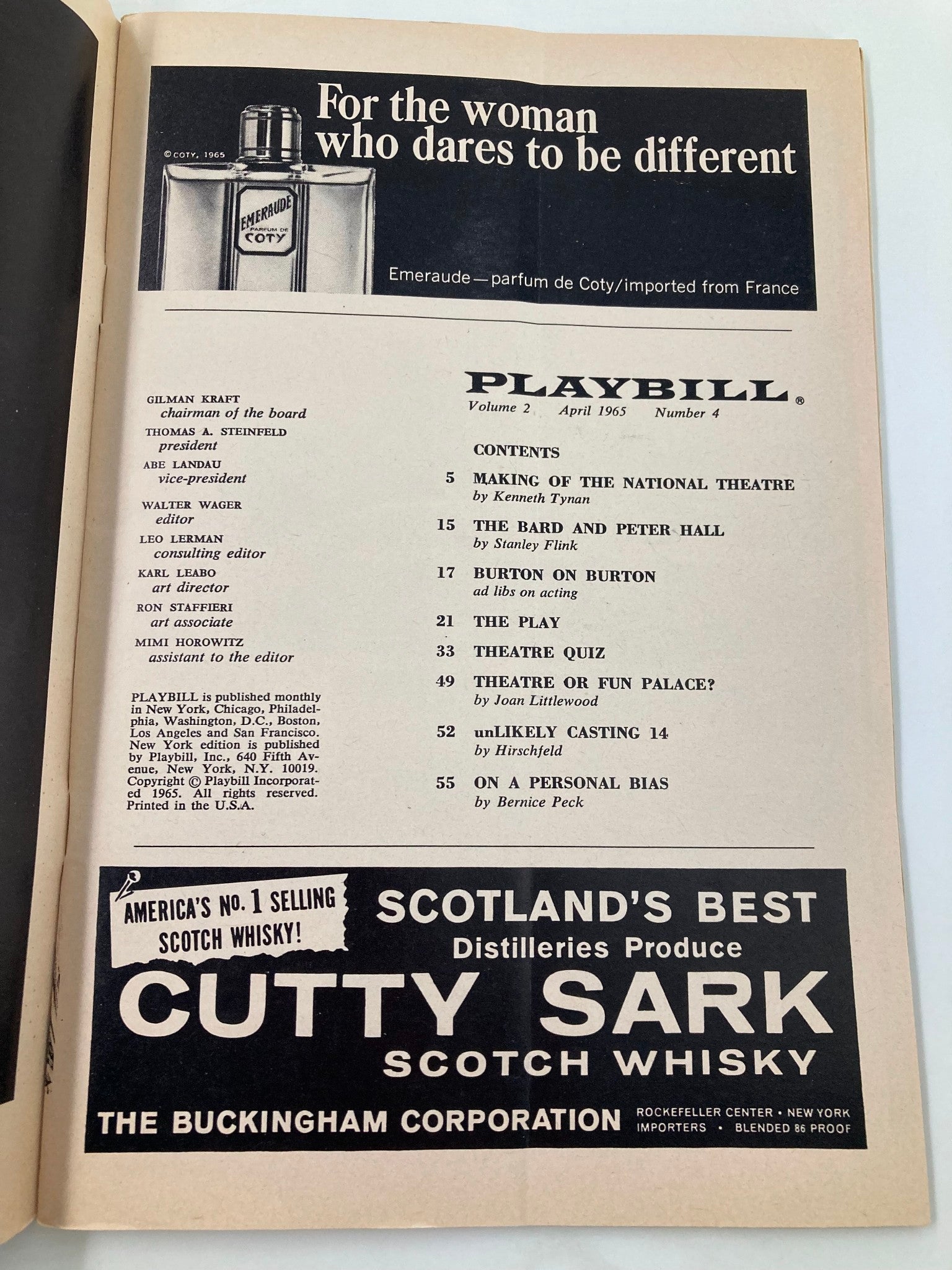 1965 Playbill Biltmore Theatre Barefoot In The Park Mildred Natwick Penny Fuller