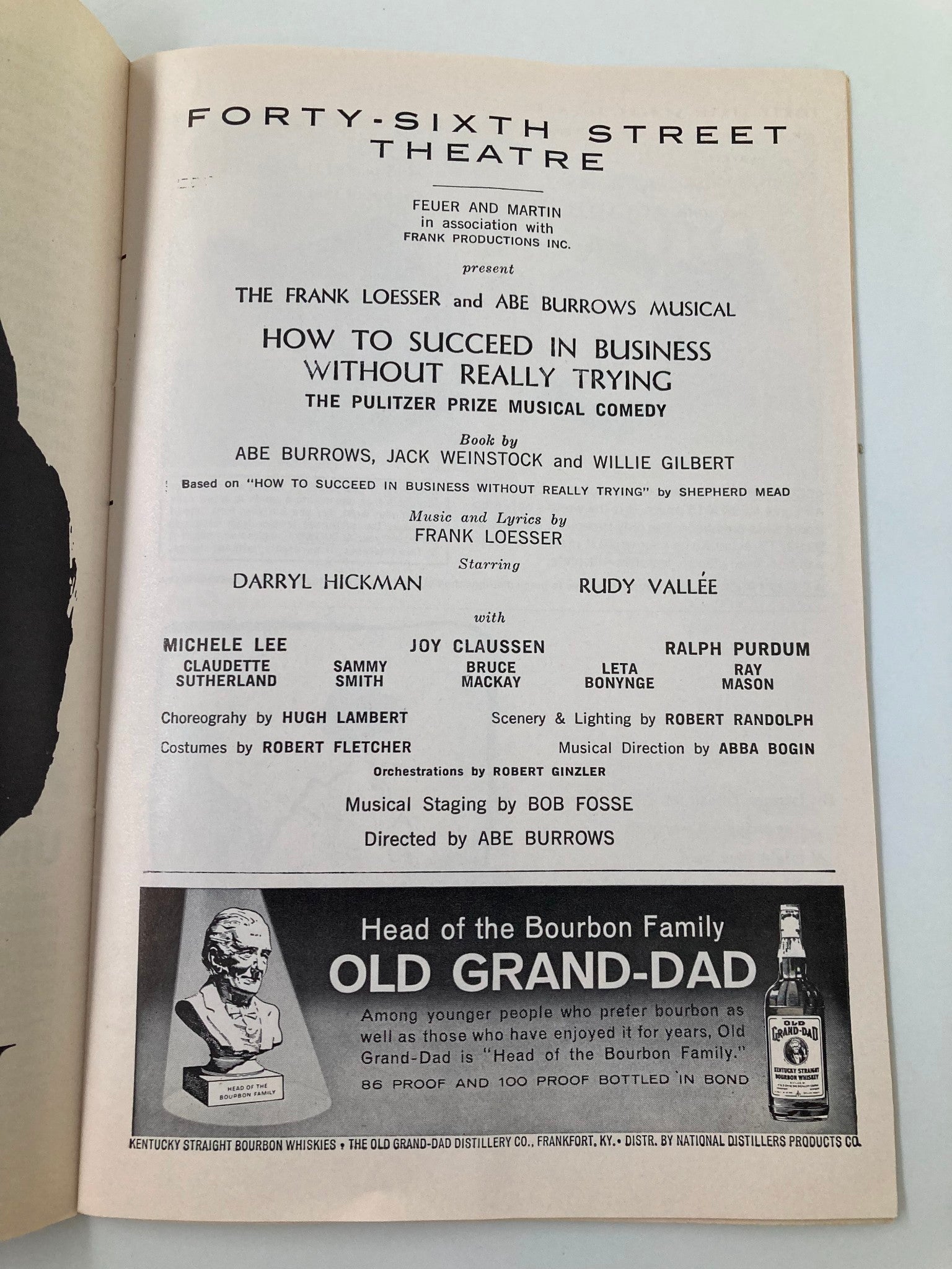 1964 Playbill 46th St Theatre How To Succeed In Business Without Really Trying