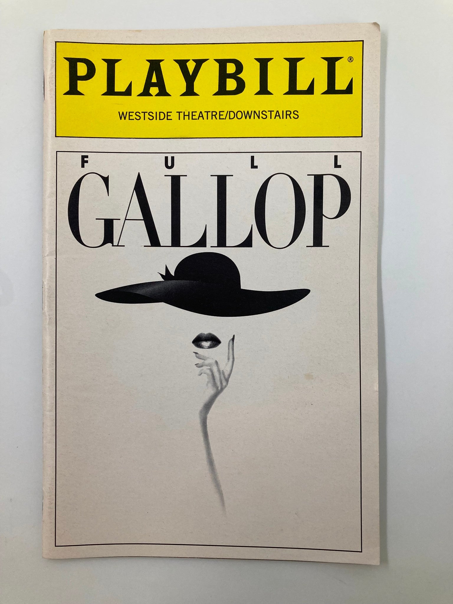 1997 Playbill Westside Theatre Full Gallop David Stone, Amy Nederland-Case