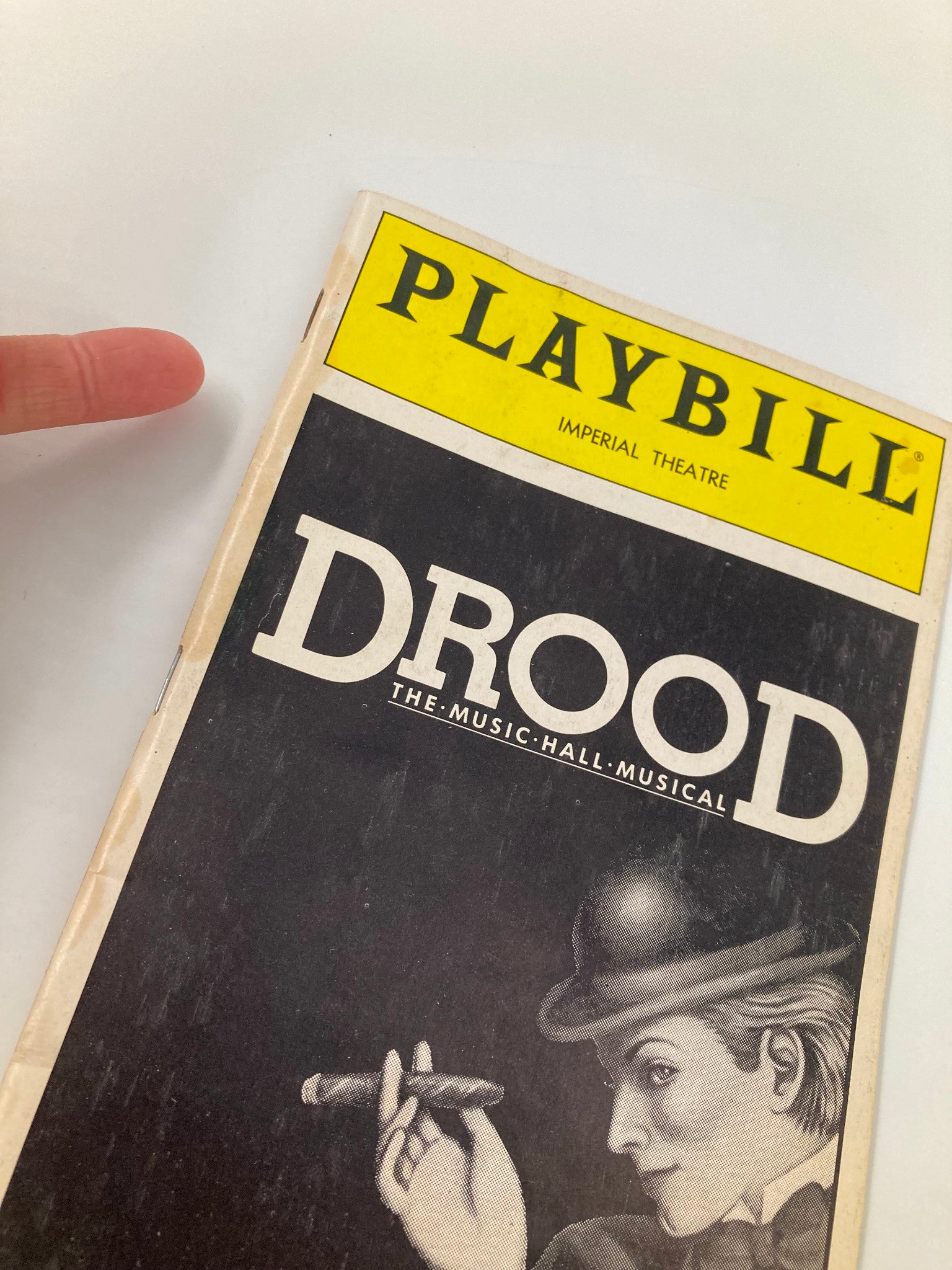 1987 Playbill Imperial Theatre Drood Donna Murphy, David Cromwell, Tony Azito