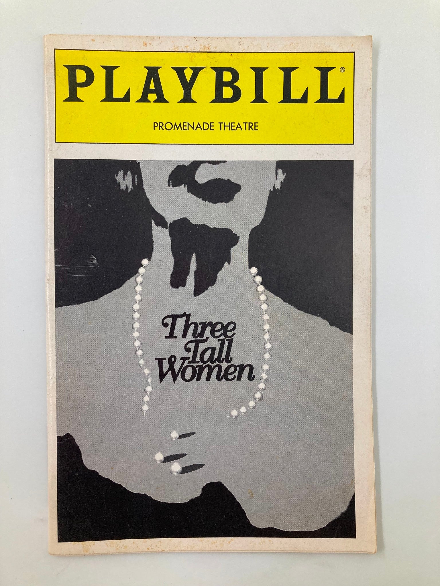 1995 Playbill The Promenade Theatre Three Tall Women Jordan Baker, Myra Carter