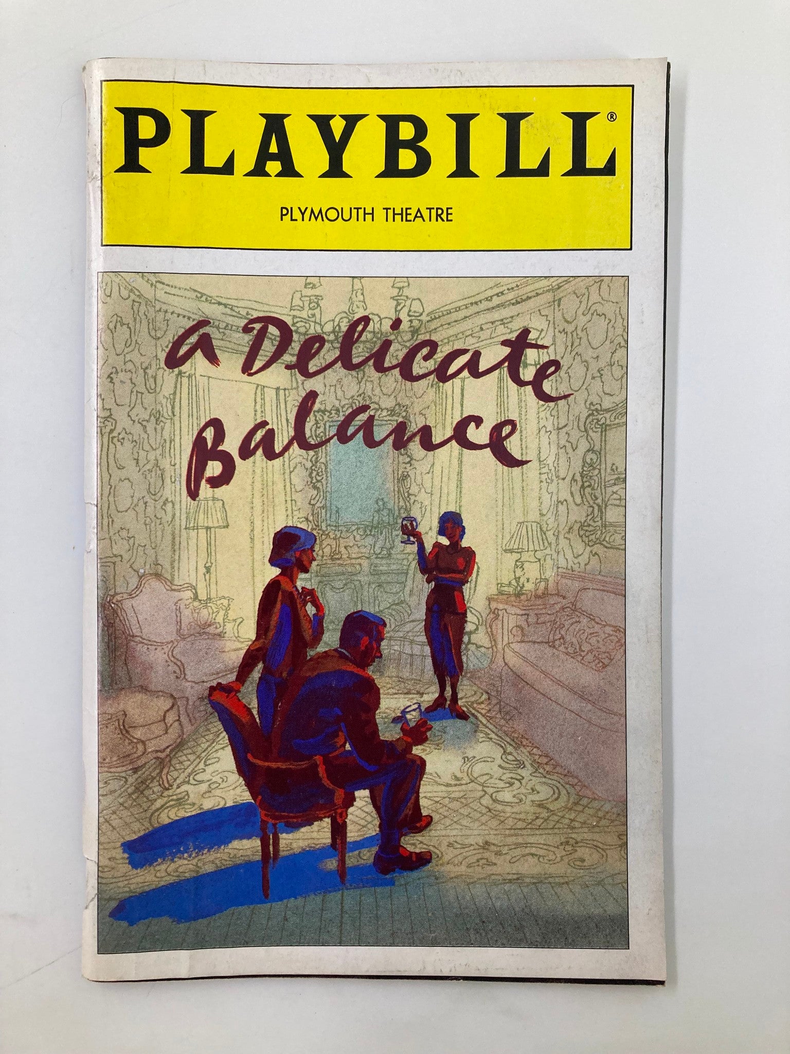 1996 Playbill Plymouth Theatre A Delicate Balance John Carter, George Grizzard