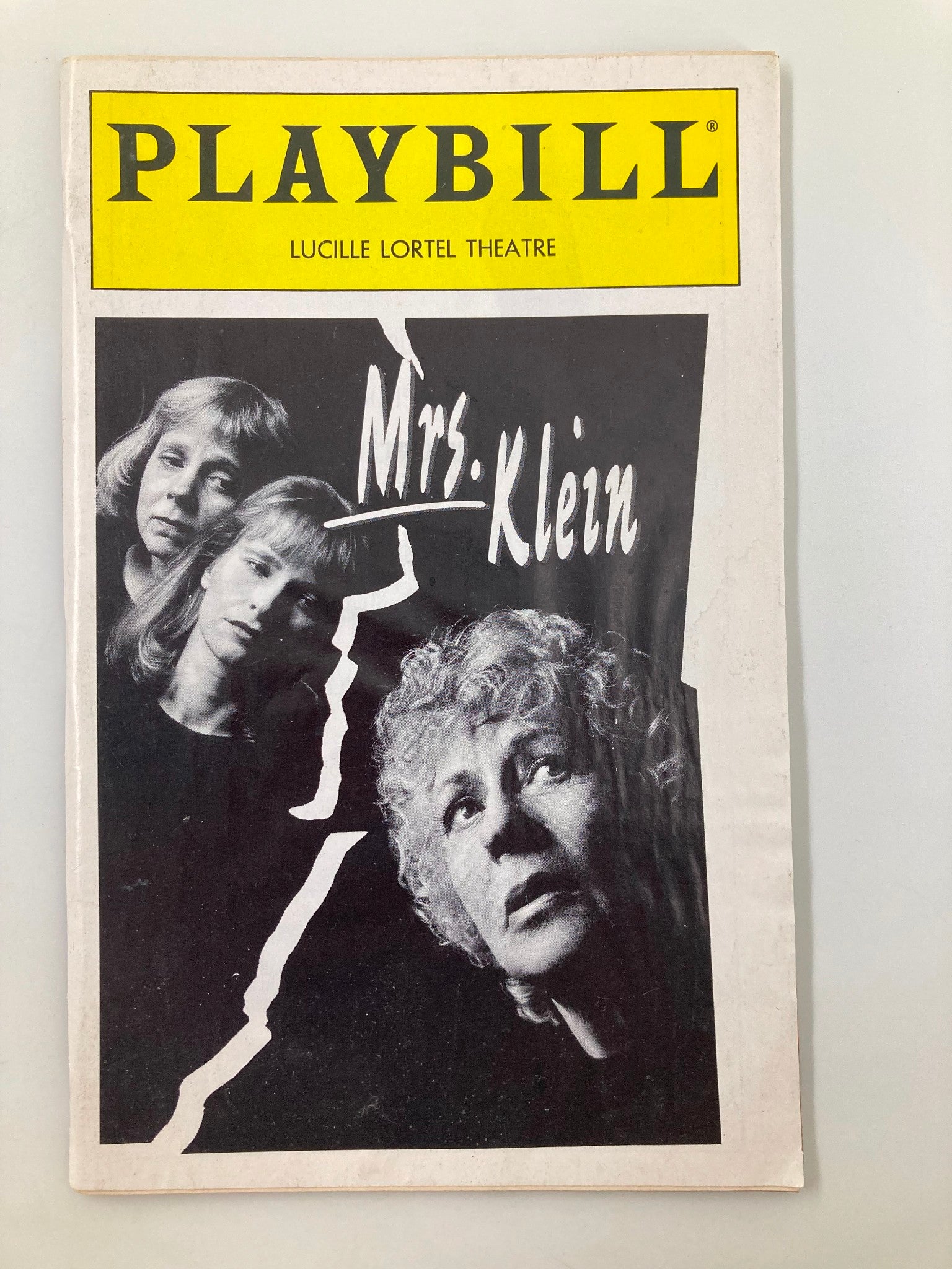 1996 Playbill Lucile Fortel Theatre Mrs. Klein Uta Hagen, Amy Wright