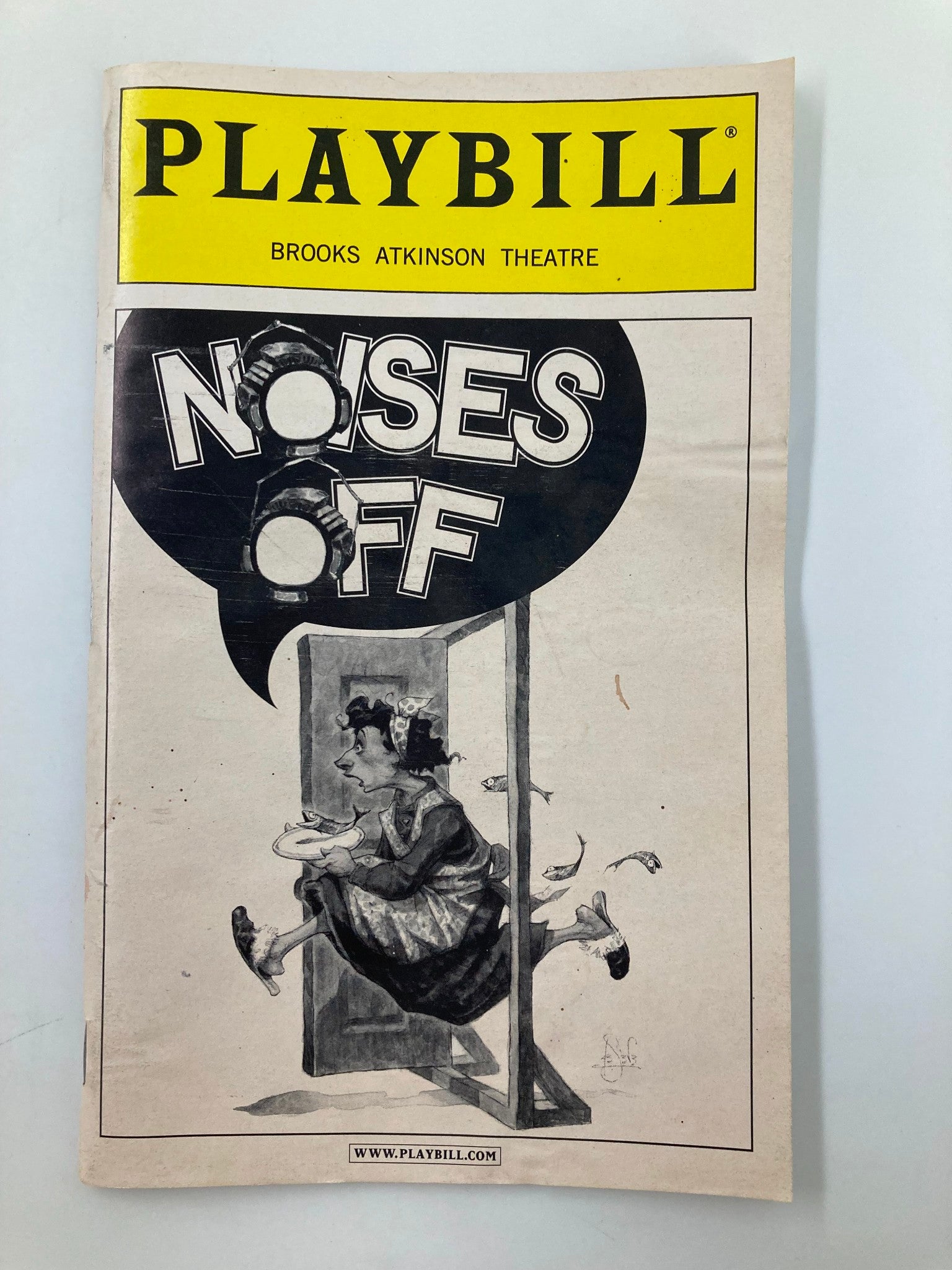 2001 Playbill Brooks Atkinson Theatre Noises Off Katie Finneran, T.P. Knight