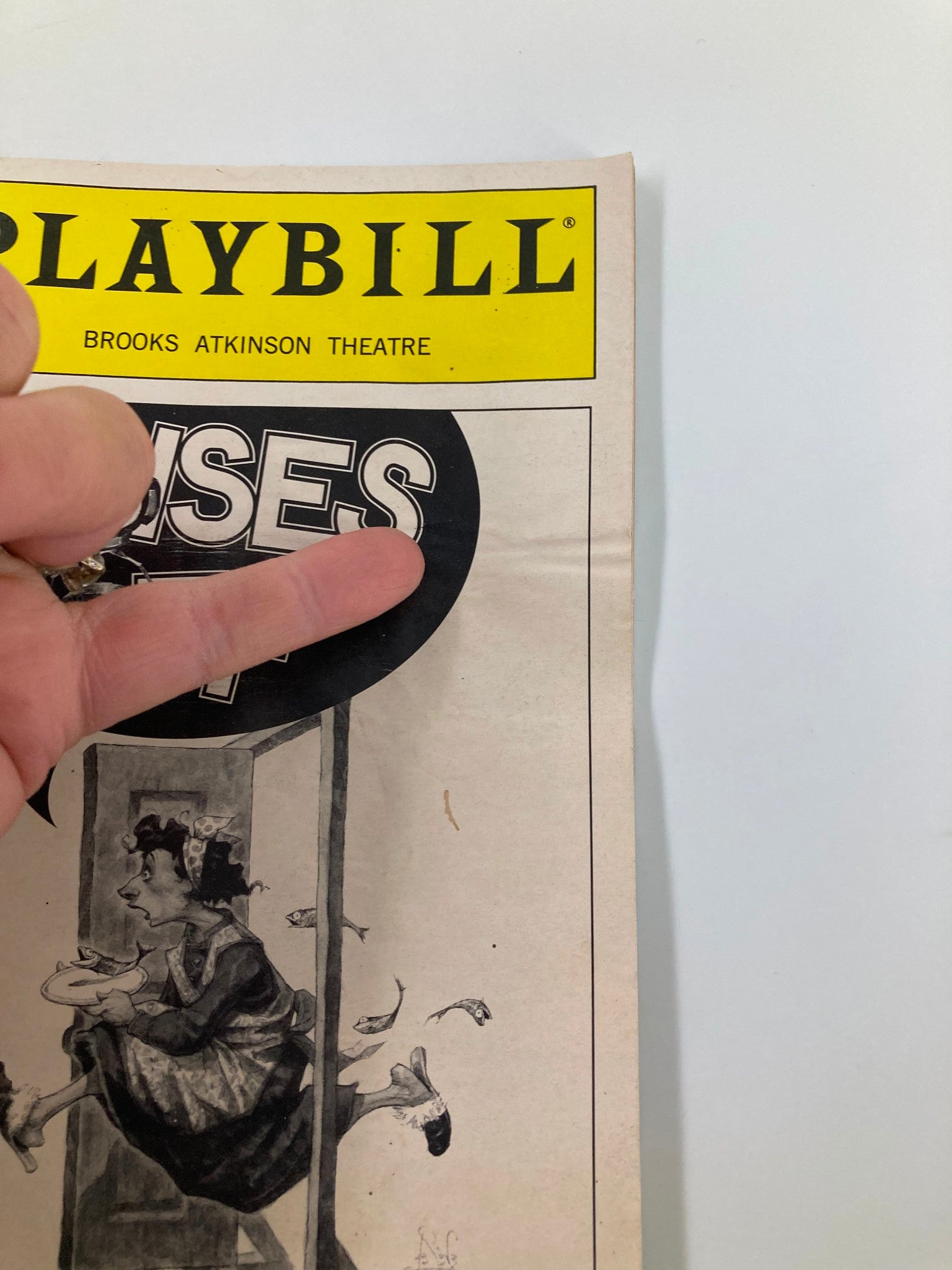 2001 Playbill Brooks Atkinson Theatre Noises Off Katie Finneran, T.P. Knight