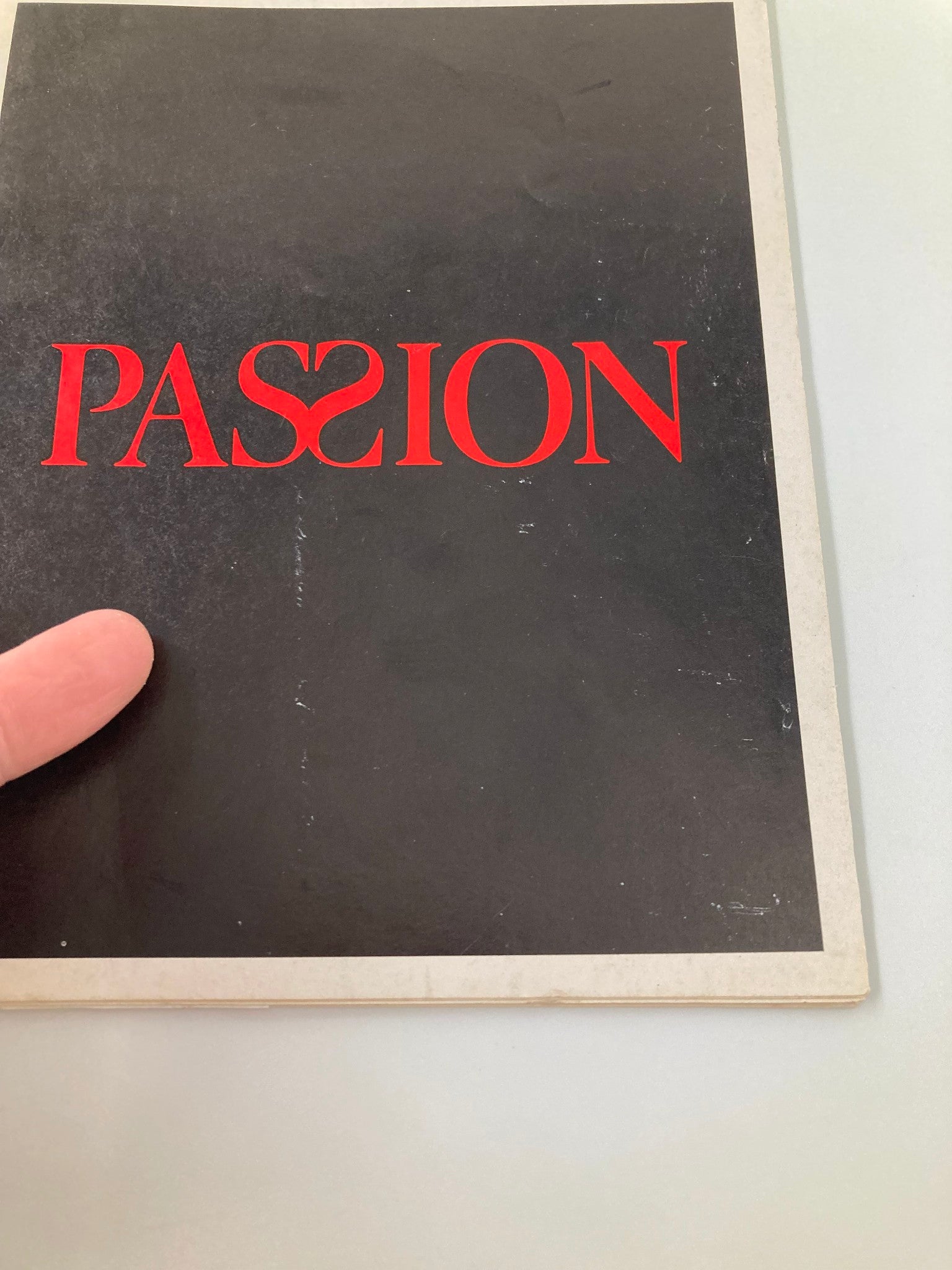 1994 Playbill Plymouth Theatre Passion Musical Gregg Edelman, Tom Aldredge