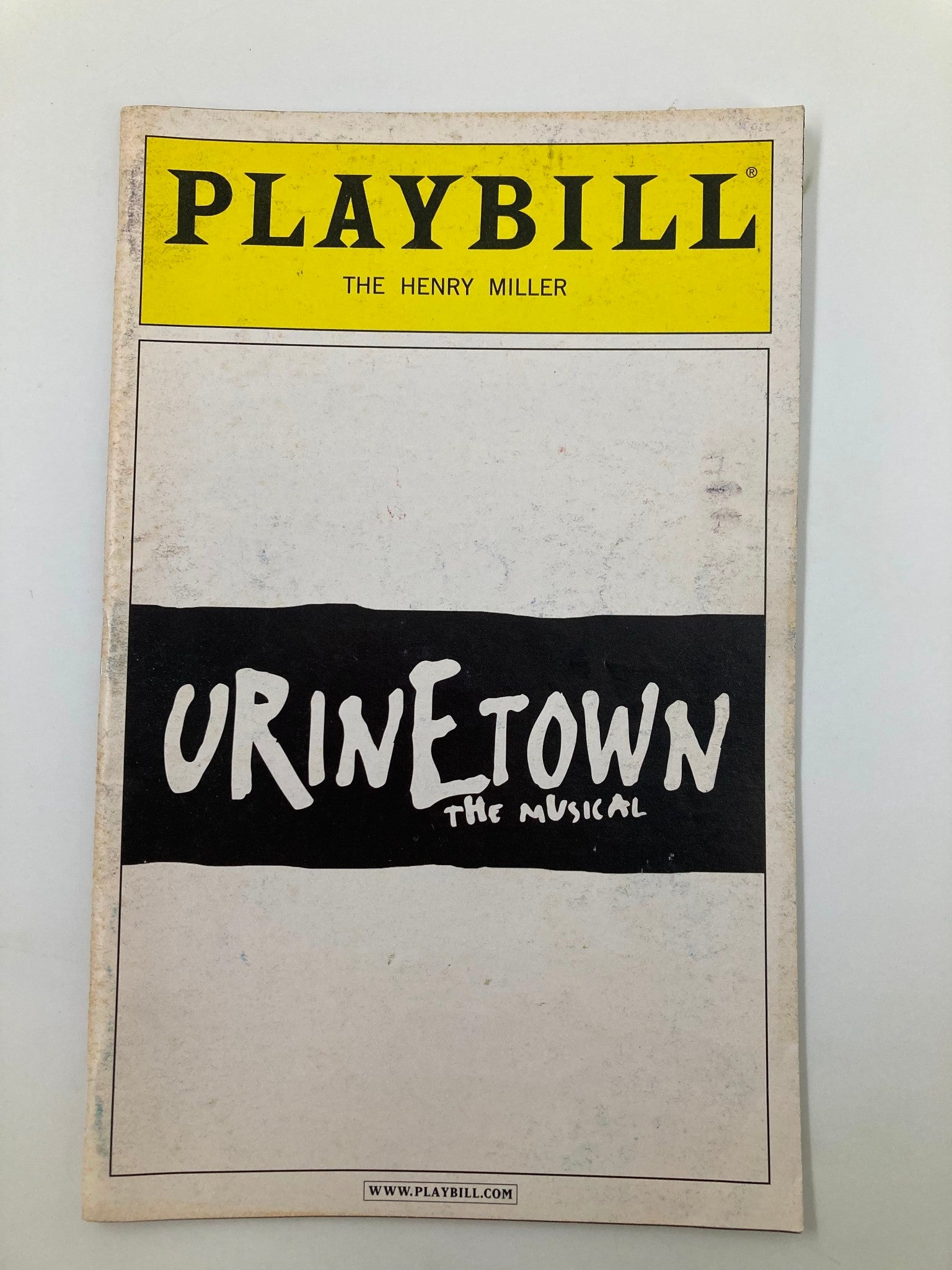 2003 Playbill The Henry Miller Urinetown The Musical David Beach, John Deyle