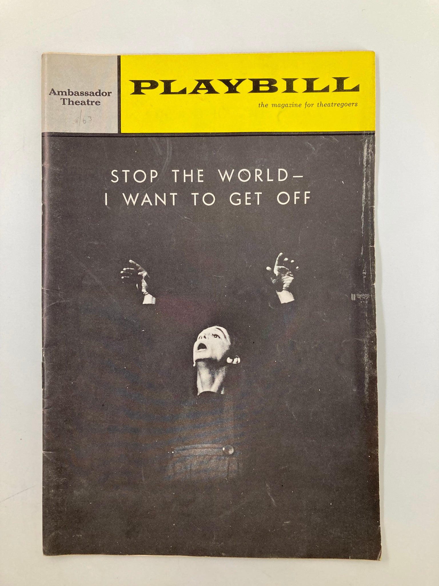 1963 Playbill Ambassador Theatre Stop The World I Want To Get Off Joan Eastman