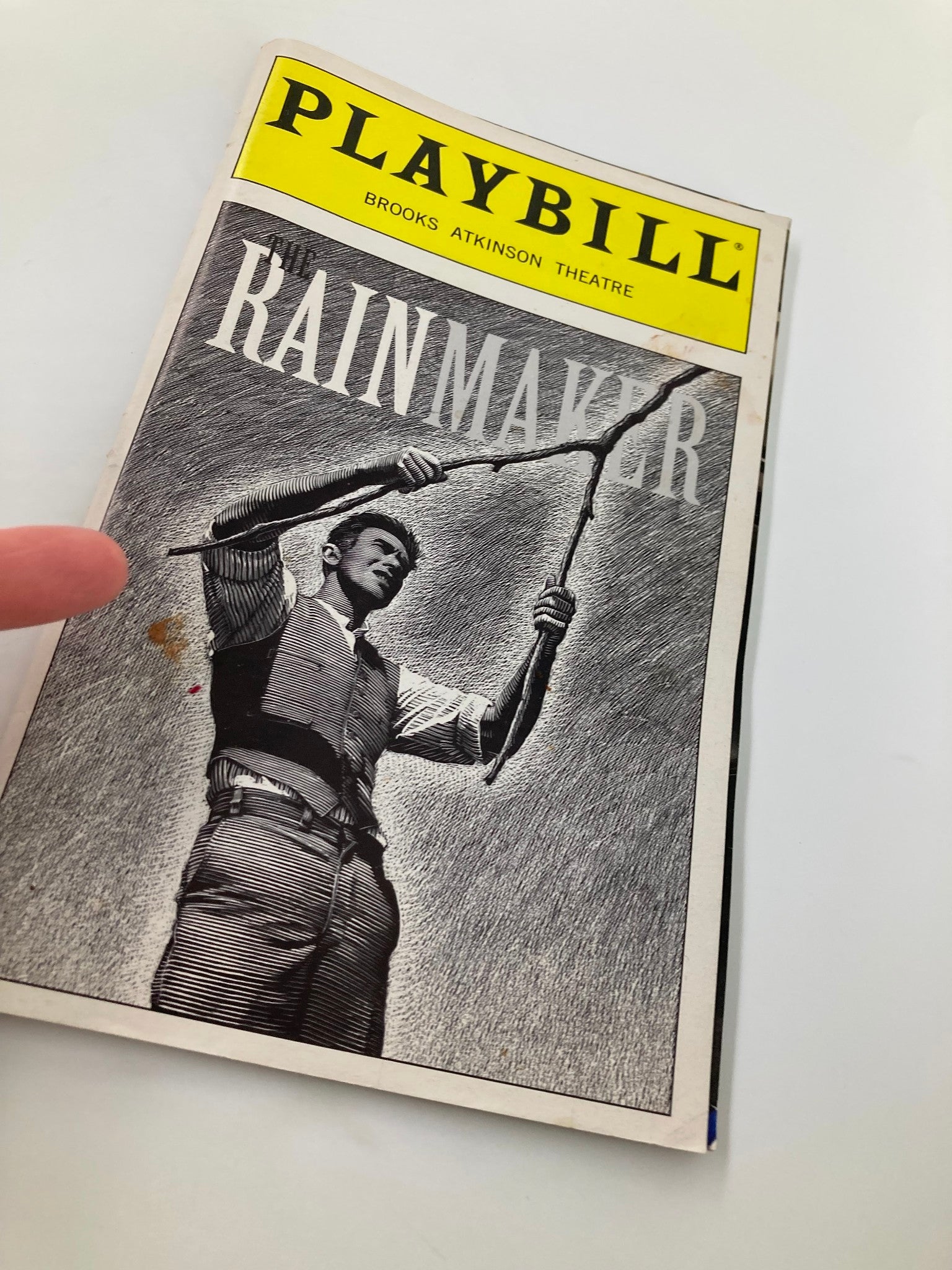 1999 Playbill Brooks Atkinson Theatre Woody Harrelson in The Rain Maker