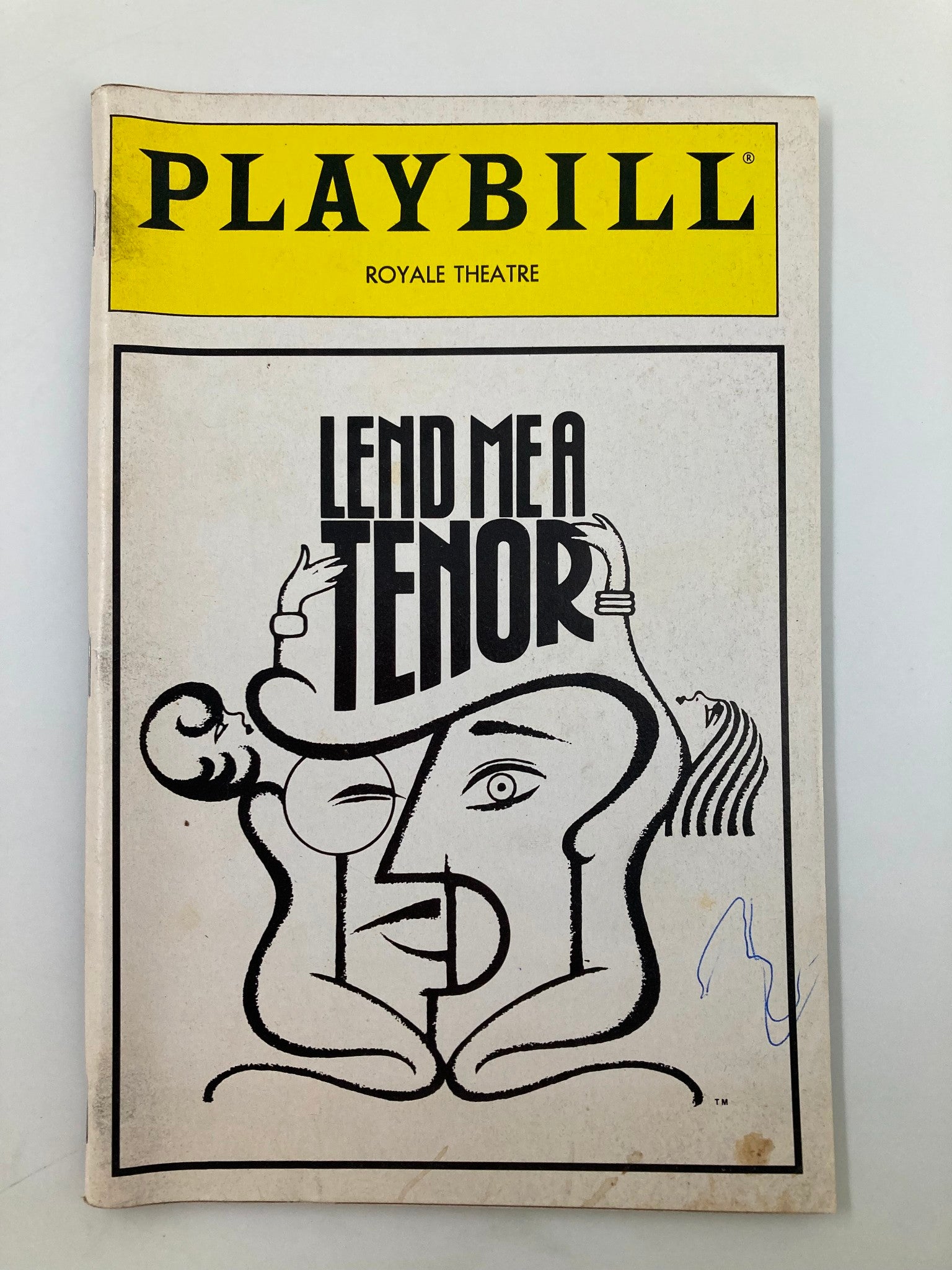 1989 Playbill Royale Theatre Lend Me A Tenor Victor Garber, Ron Holgate