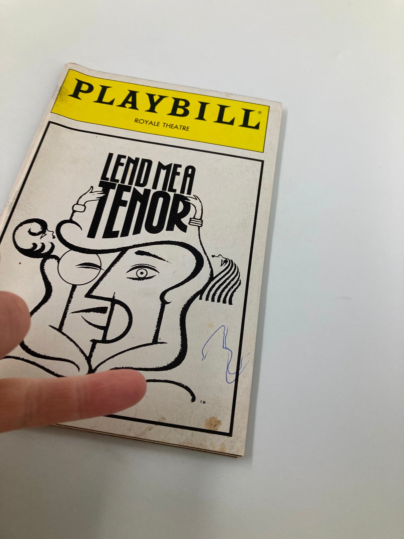 1989 Playbill Royale Theatre Lend Me A Tenor Victor Garber, Ron Holgate