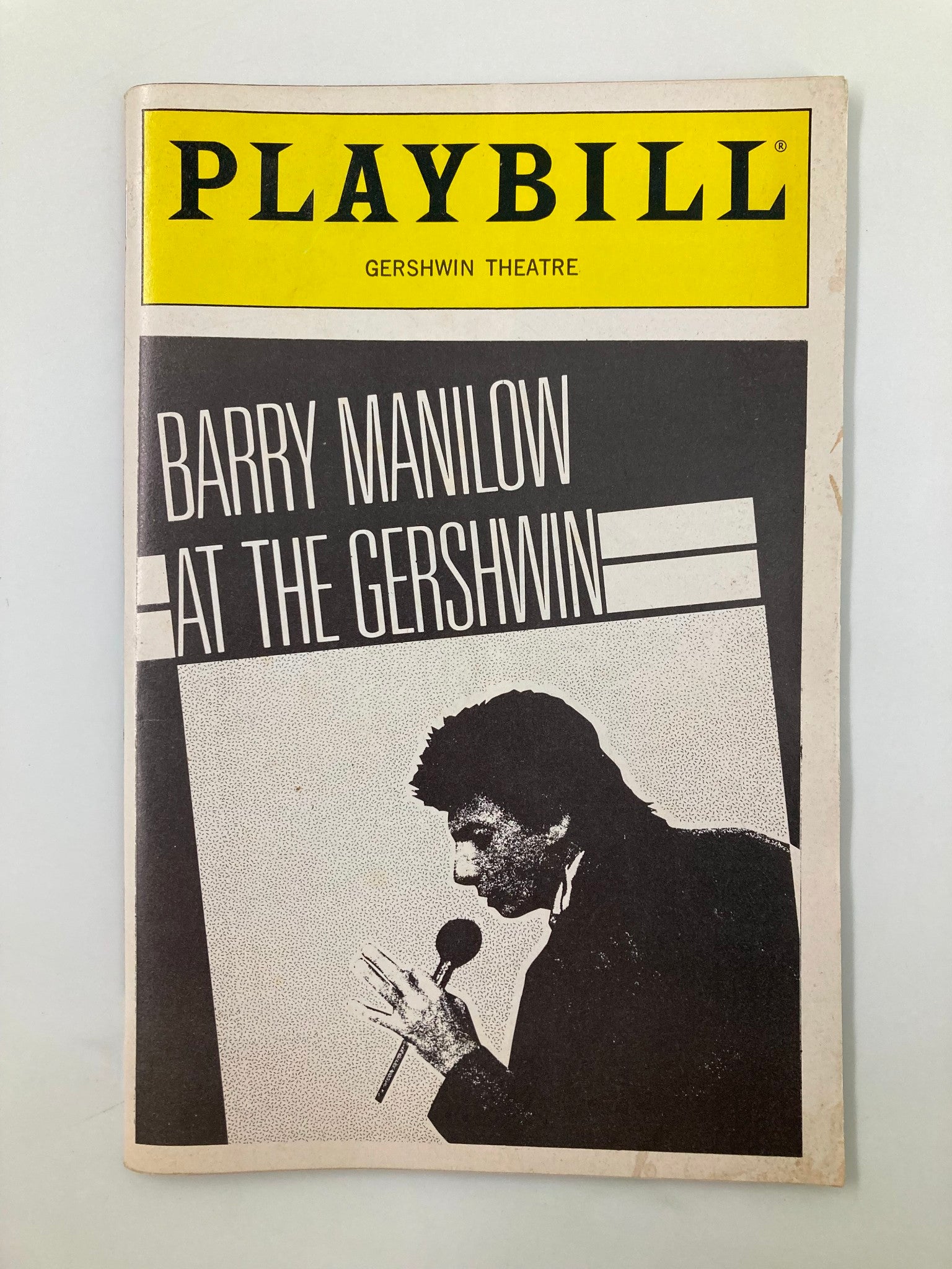 1989 Playbill Gershwin Theatre Barry Mannilow at The Gershwin by Kevin Carlisle