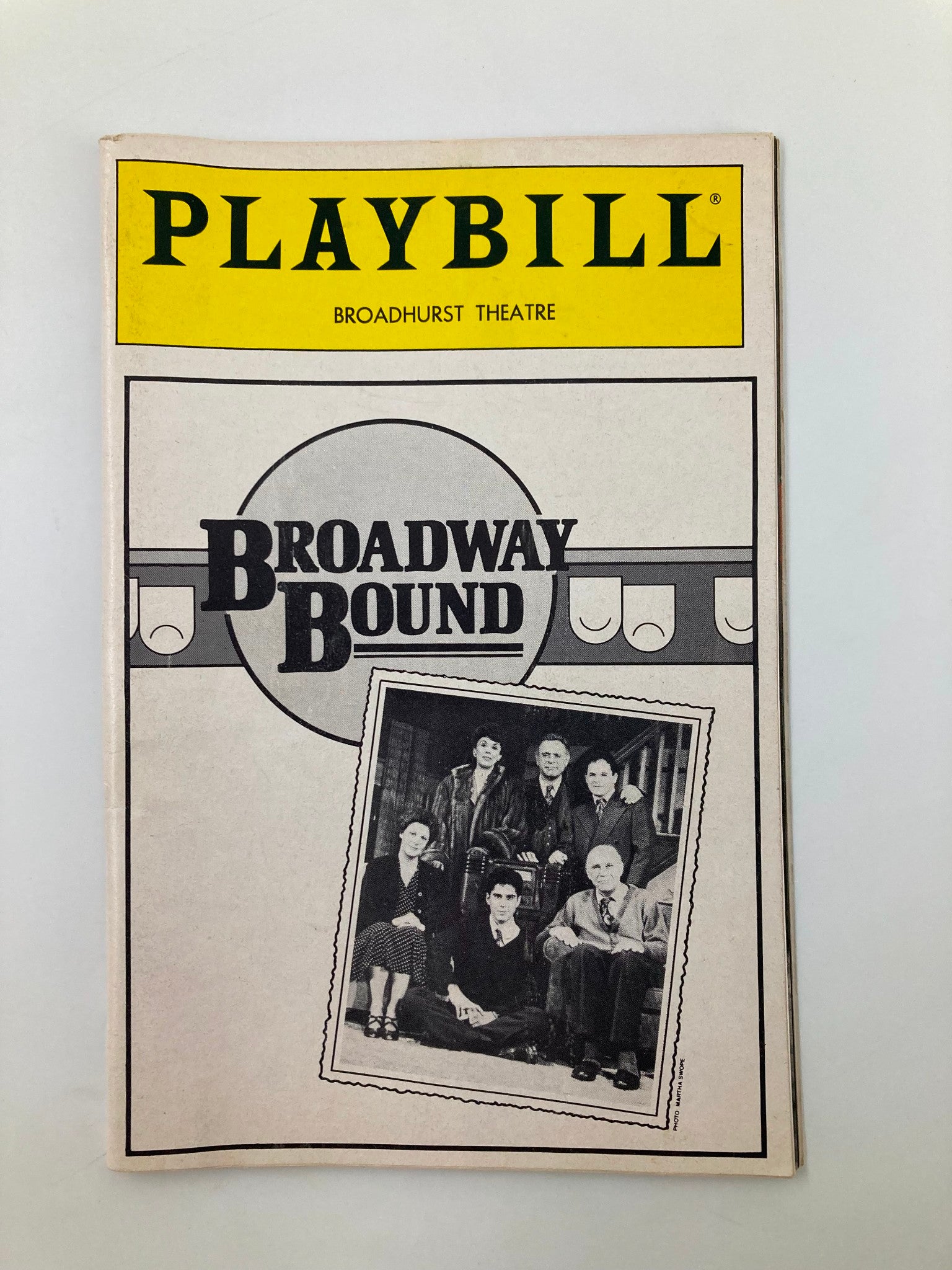 1987 Playbill Broadhurst Theater Broadway Bound Linda Lavin, Jonathan Silverman