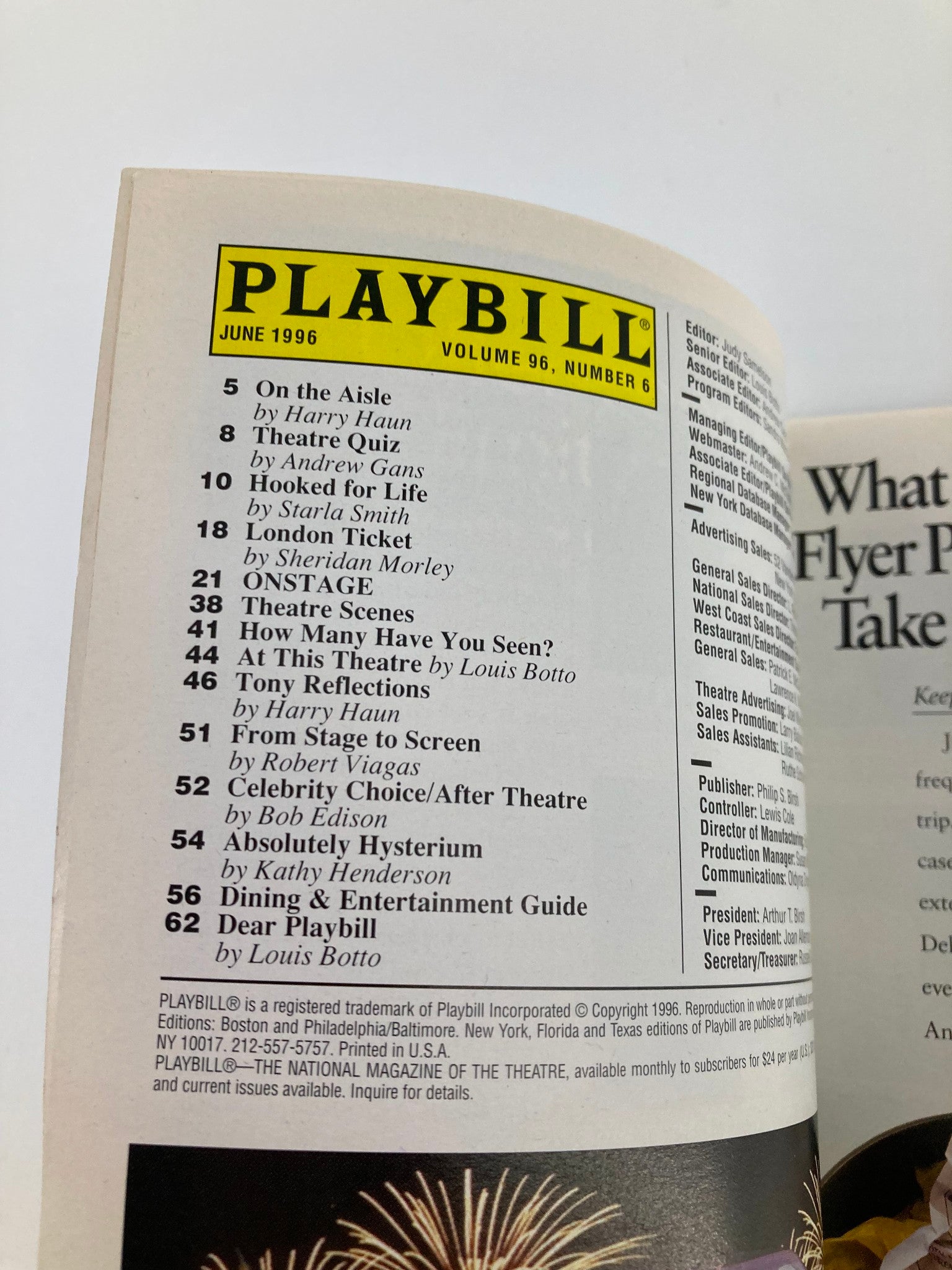 1996 Playbill Neil Simon Theatre The King & I Donna Murphy, Lou Diamond Phillips