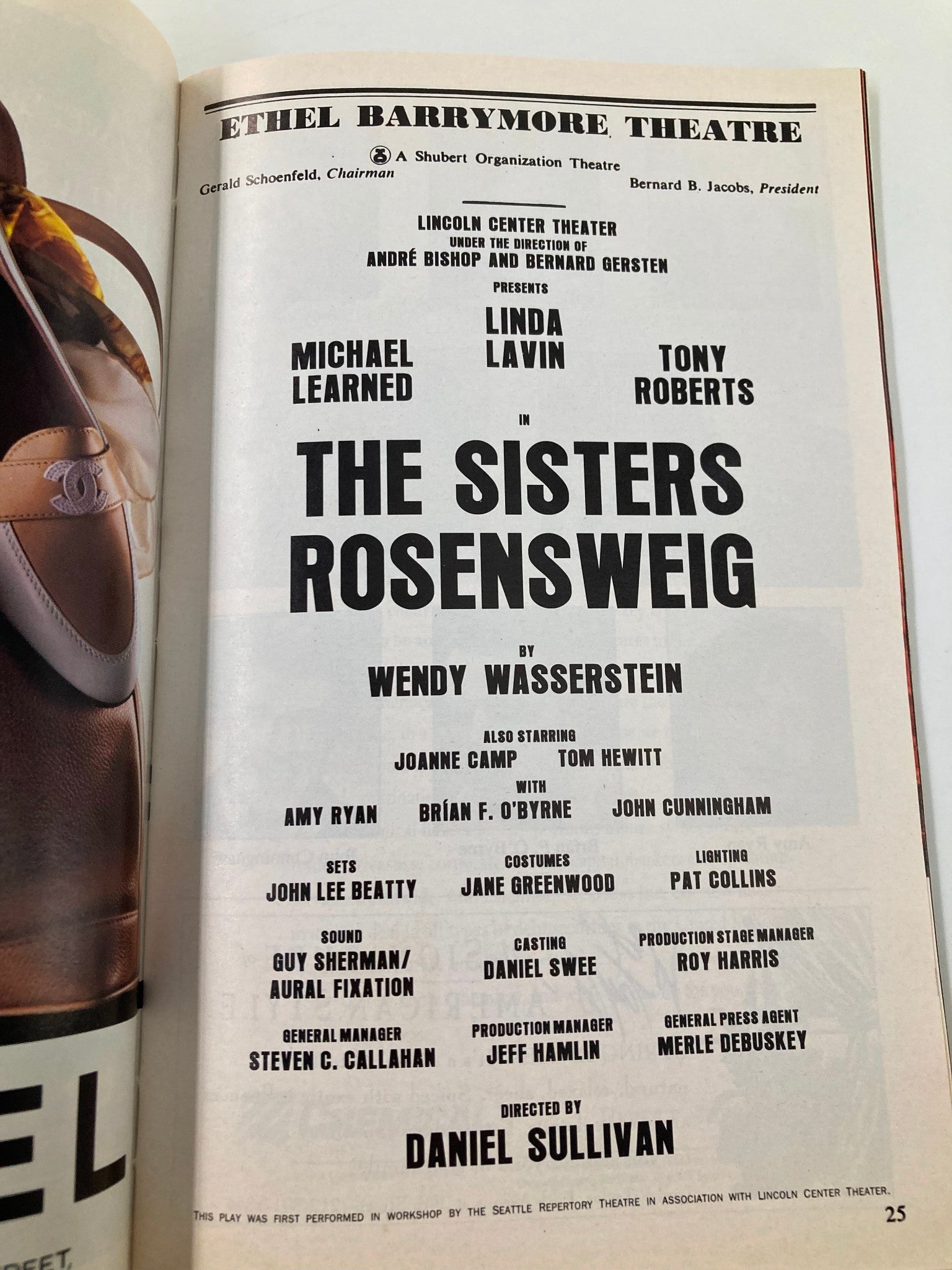 1994 Playbill Ethel Barrymore Theatre The Sisters Rosensweig Michael Learned