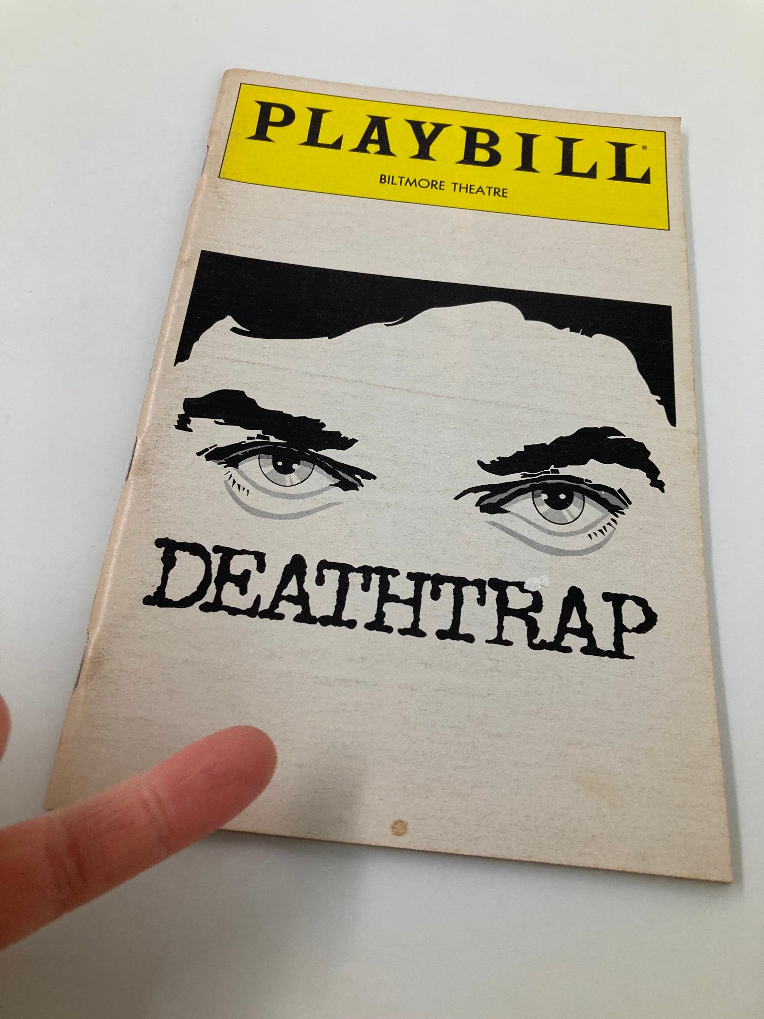 1982 Playbill Biltmore Theatre Deathtrap Farley Granger, Marian Seldes