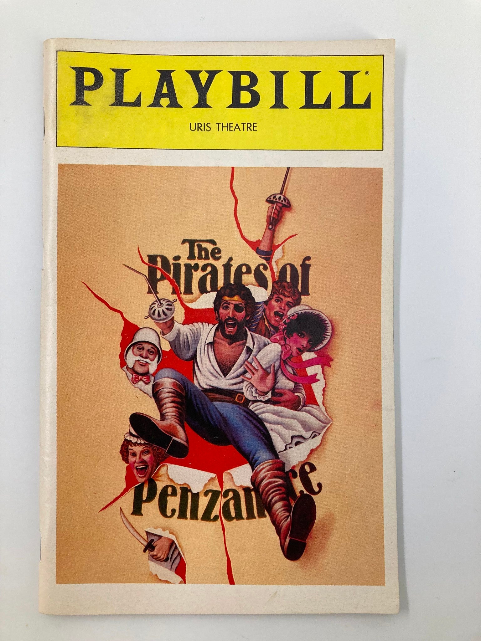 1980 Playbill Uris Theatre The Pirates of Penzance Tony Azito, Stephen Hanan