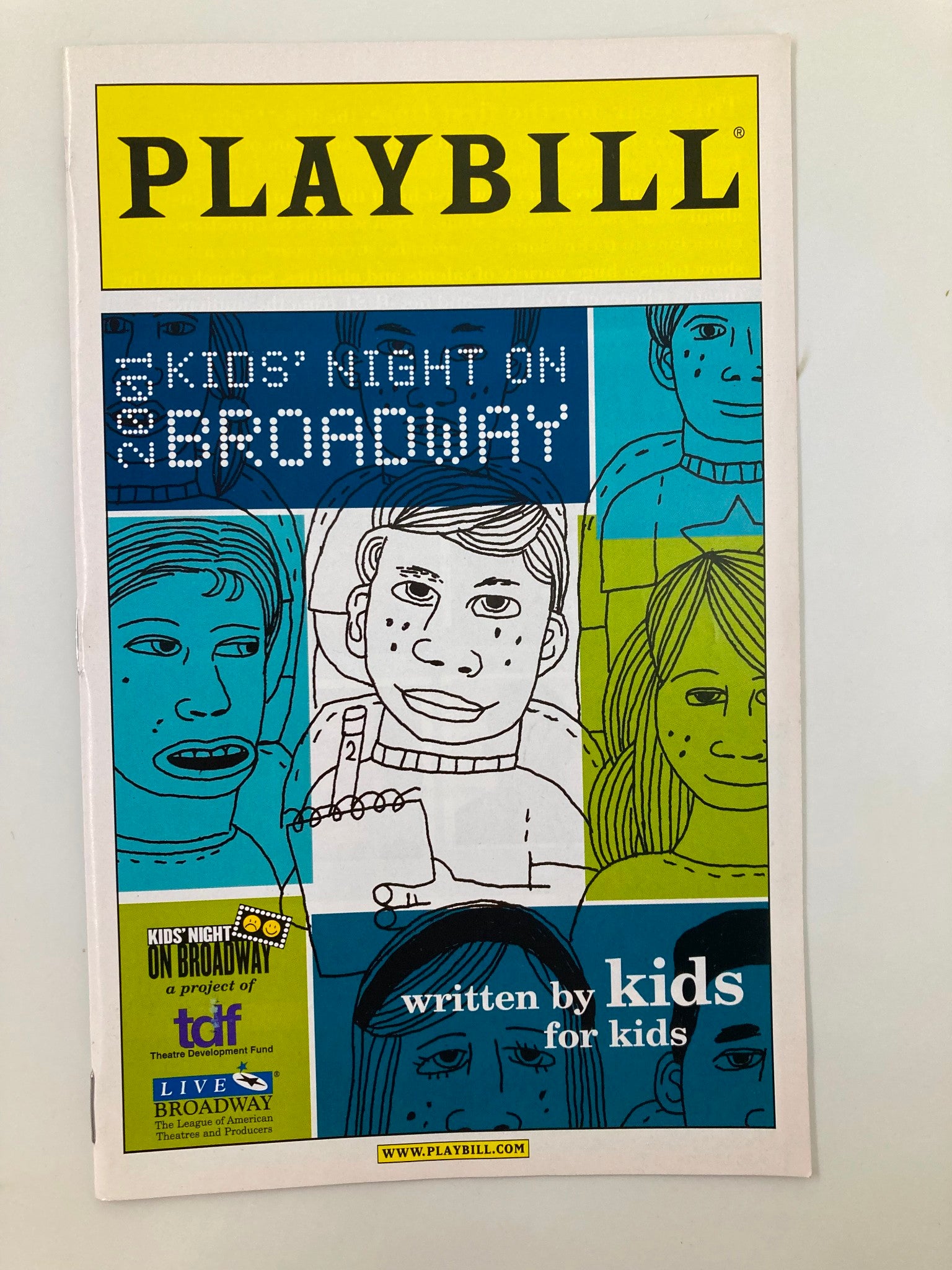 2001 Playbill Kids' Night On Broadway Written by Kids for Kids VG