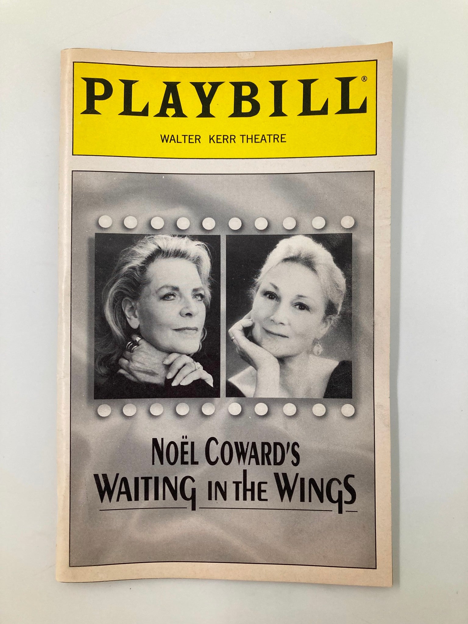 2000 Playbill Walter Kerr Theatre Waiting In The Wings Rosemary Harris VG