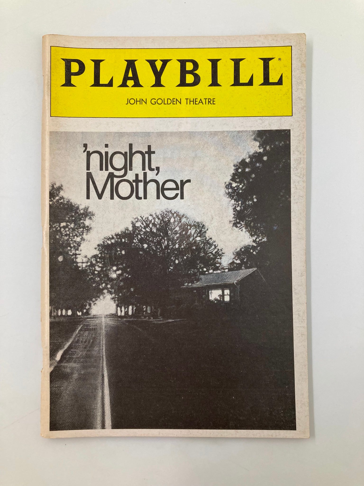 1983 Playbill John Golden Theatre 'Night Mother Kathy Bates, Anne Pitoniak VG