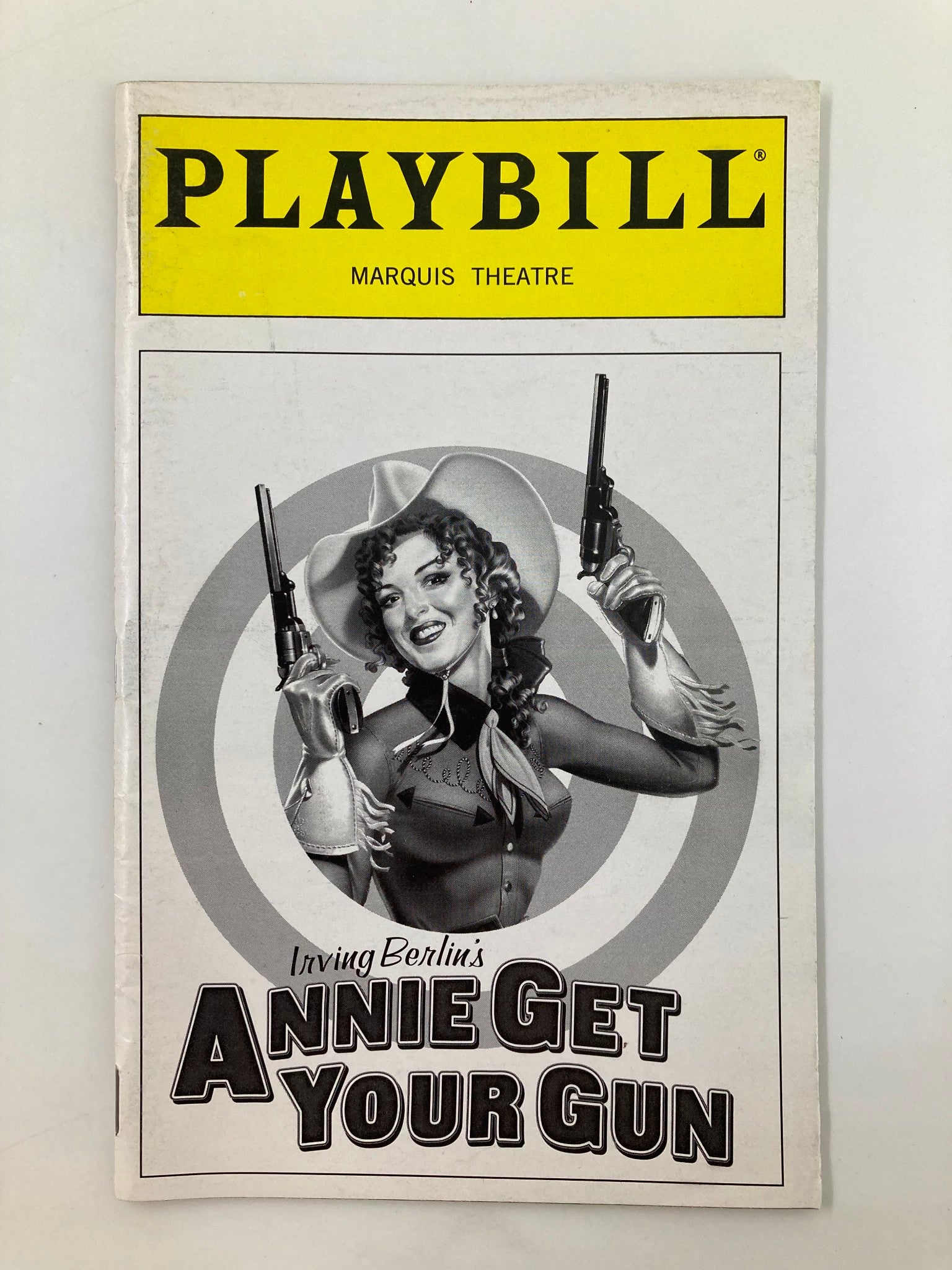 2000 Playbill Marquis Theatre Annie Get Your Gun Tom Wopat, Kevin Bailey VG