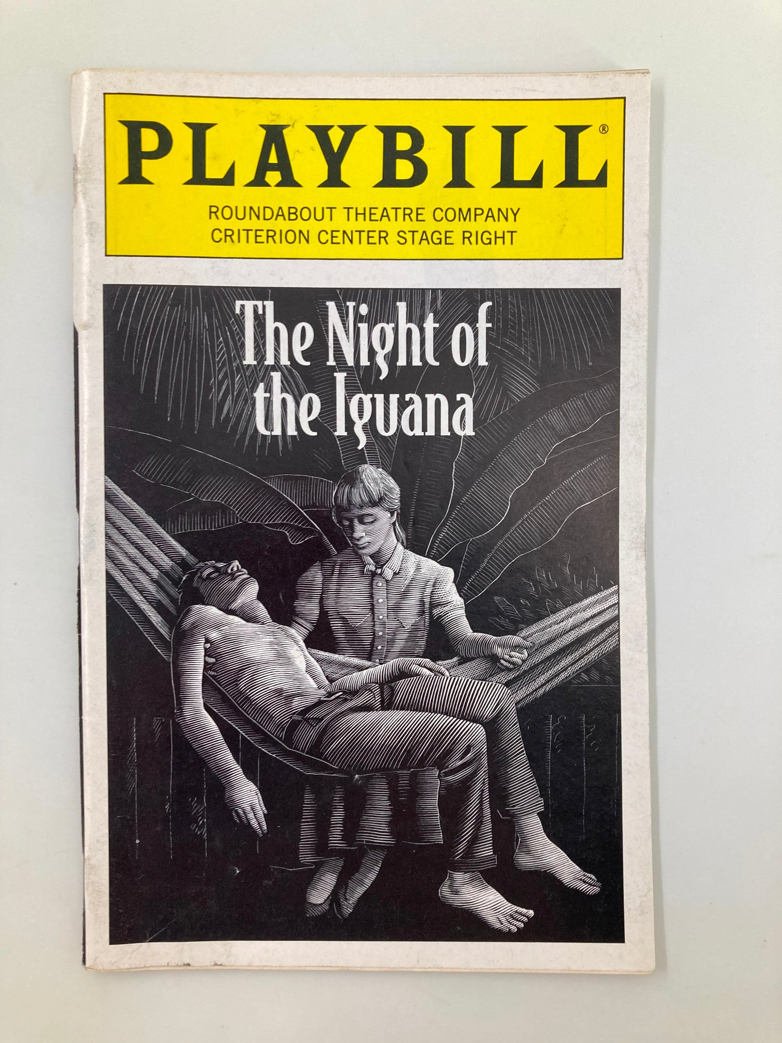 1996 Playbill Criterion Center Stage Right The Night of the Iguana Paula Cale VG