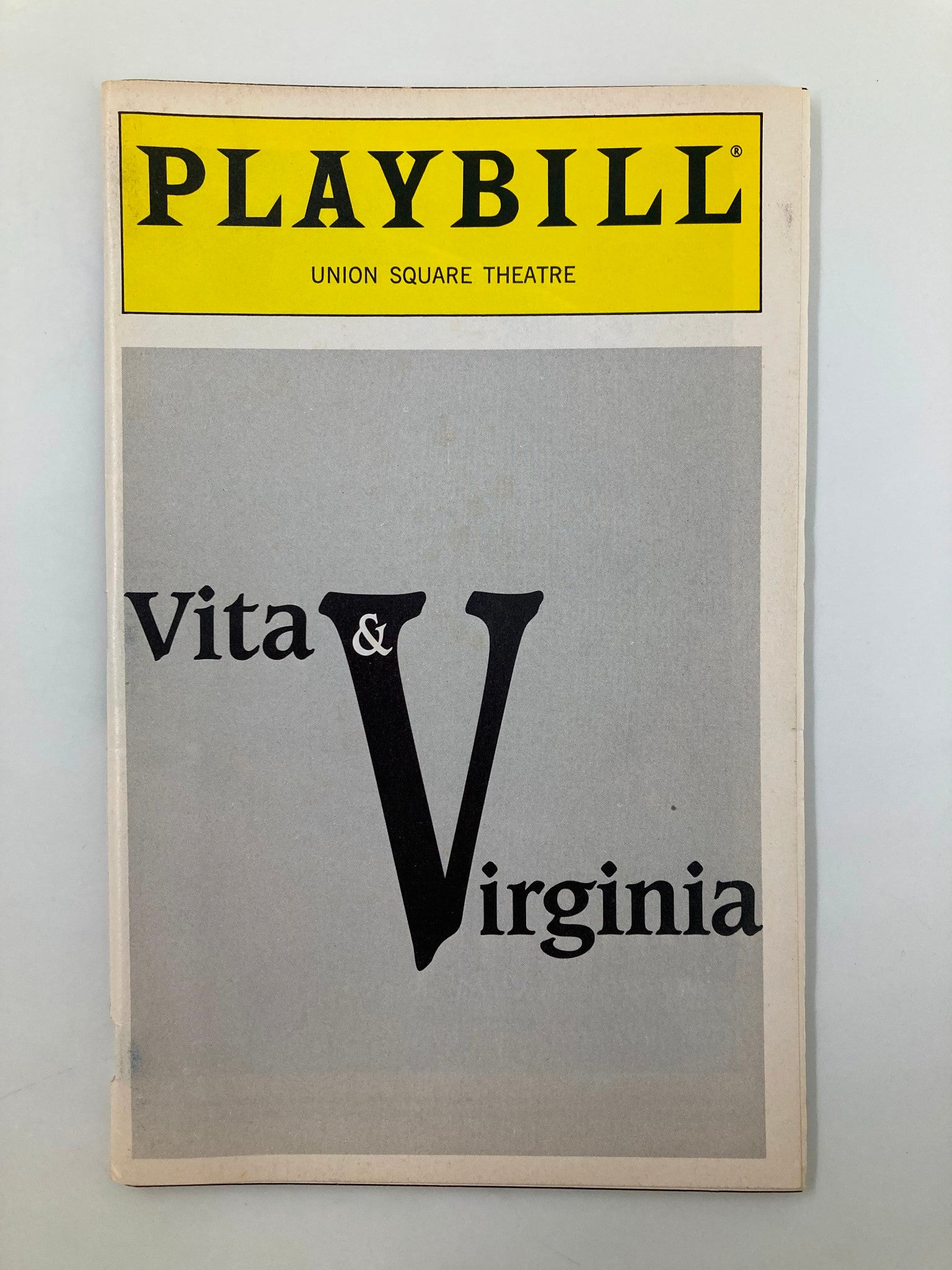 1994 Playbill Union Square Vita & Virginia Vanessas Redgrave, Eileen Atkins VG