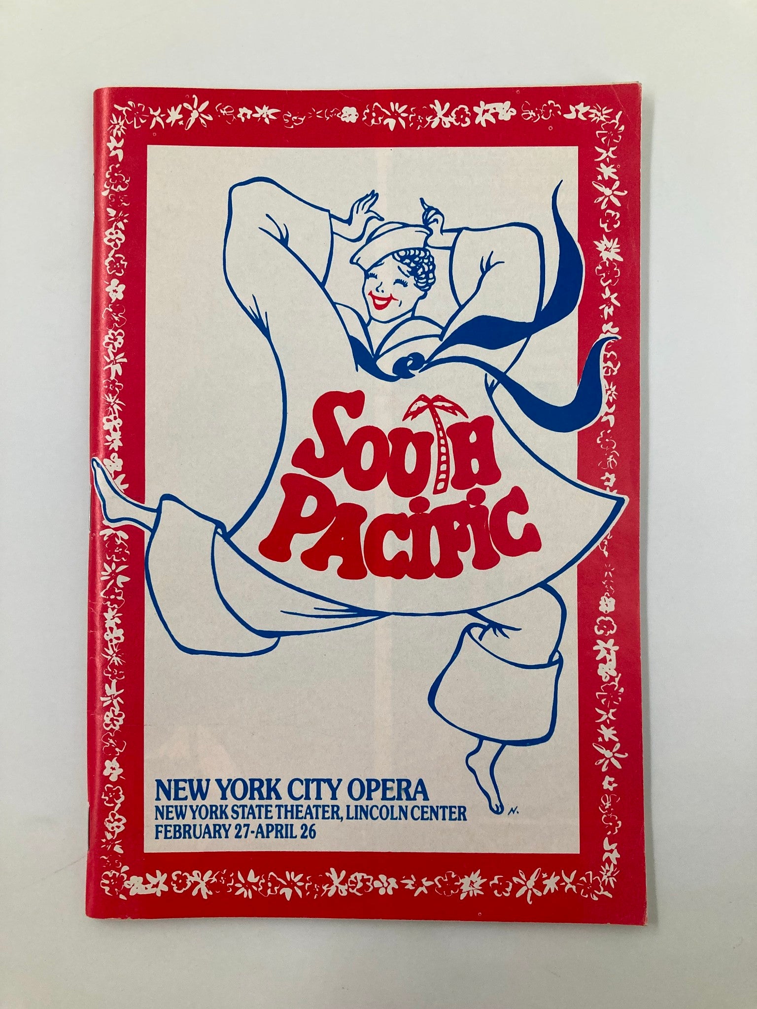 1986 New York City Opera South Pacific Susan Bigelow, James Billings VG