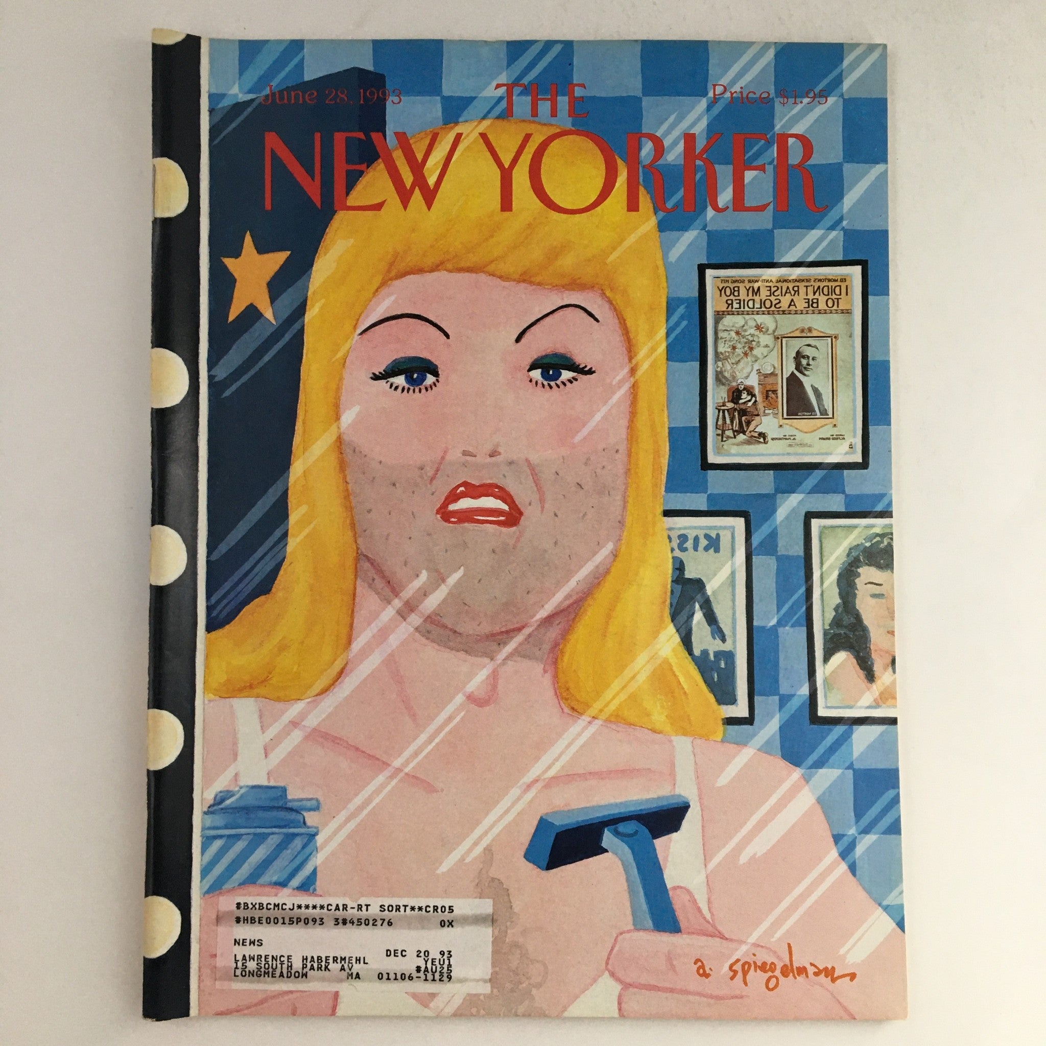 The New Yorker June 28 1993 Full Magazine Theme Cover by Art Spiegelman