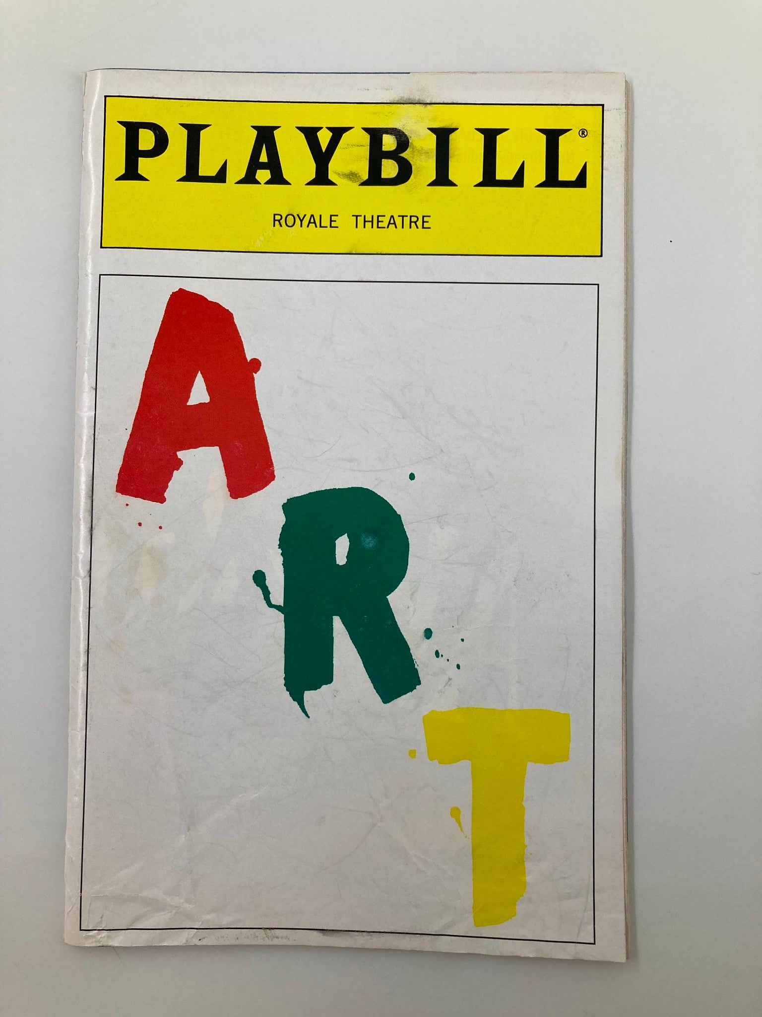 1998 Playbill Royale Theatre Art Alan Alda, Victor Garber by Yasmina Reza