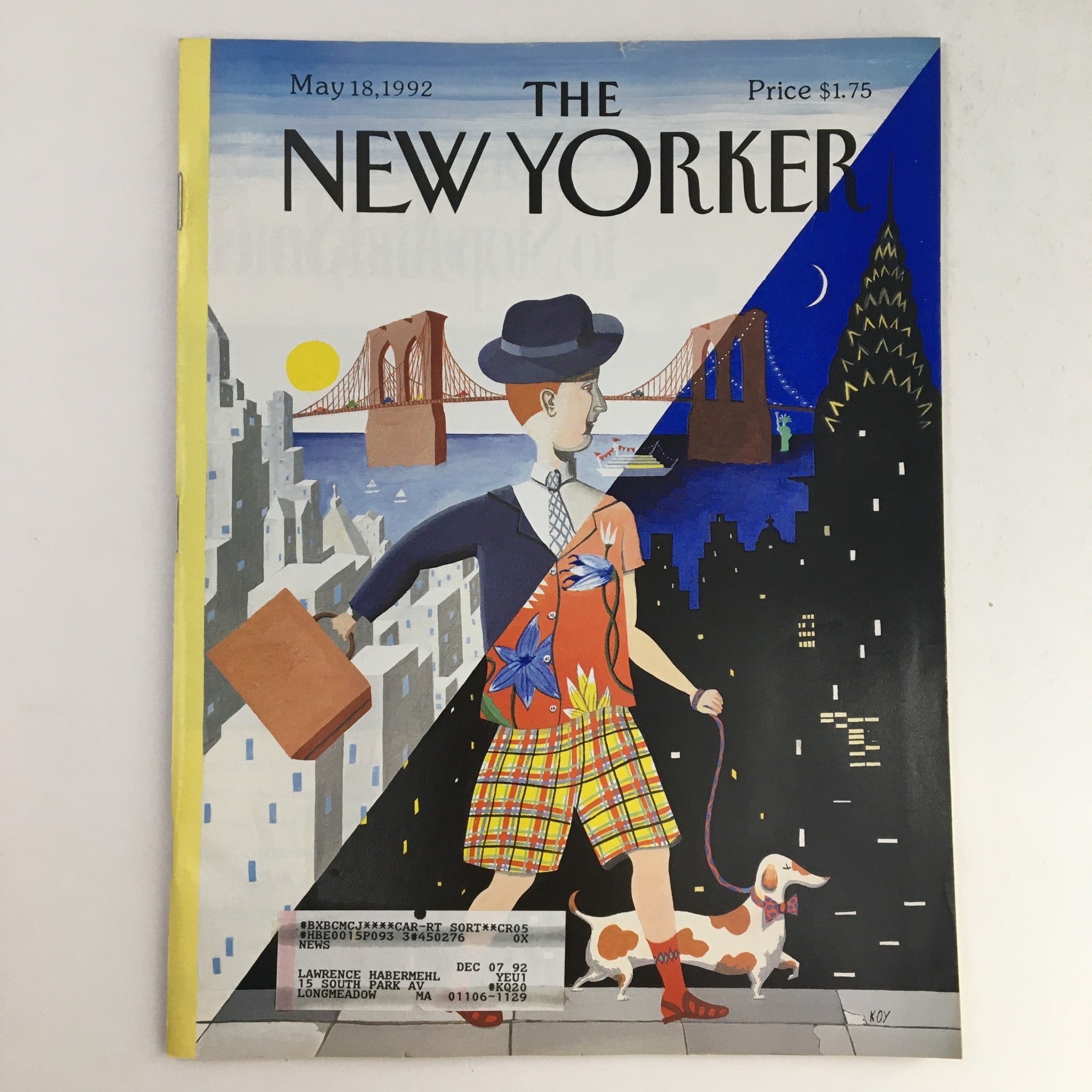 The New Yorker May 18 1992 Full Magazine Theme Cover by Kathy Osborn Young