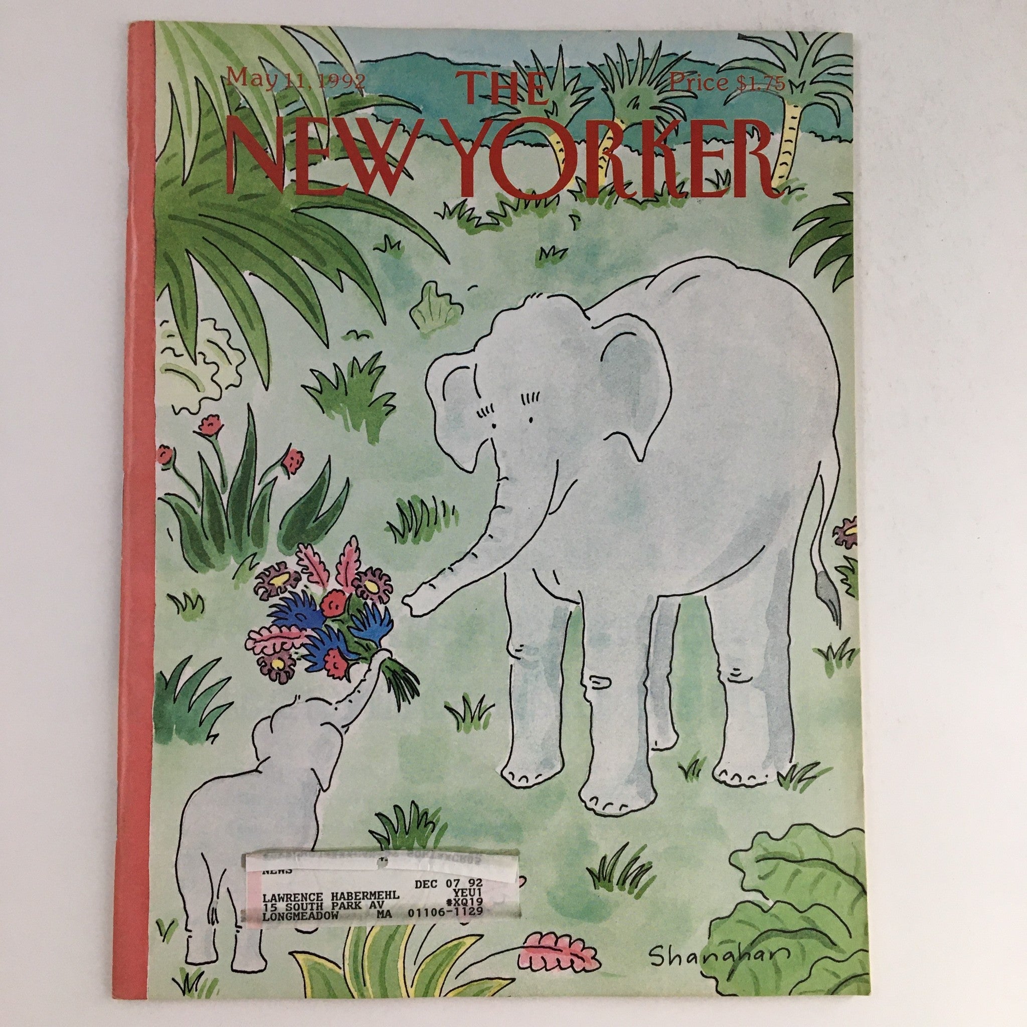 The New Yorker May 11 1992 Full Magazine Theme Cover by Danny Shanahan