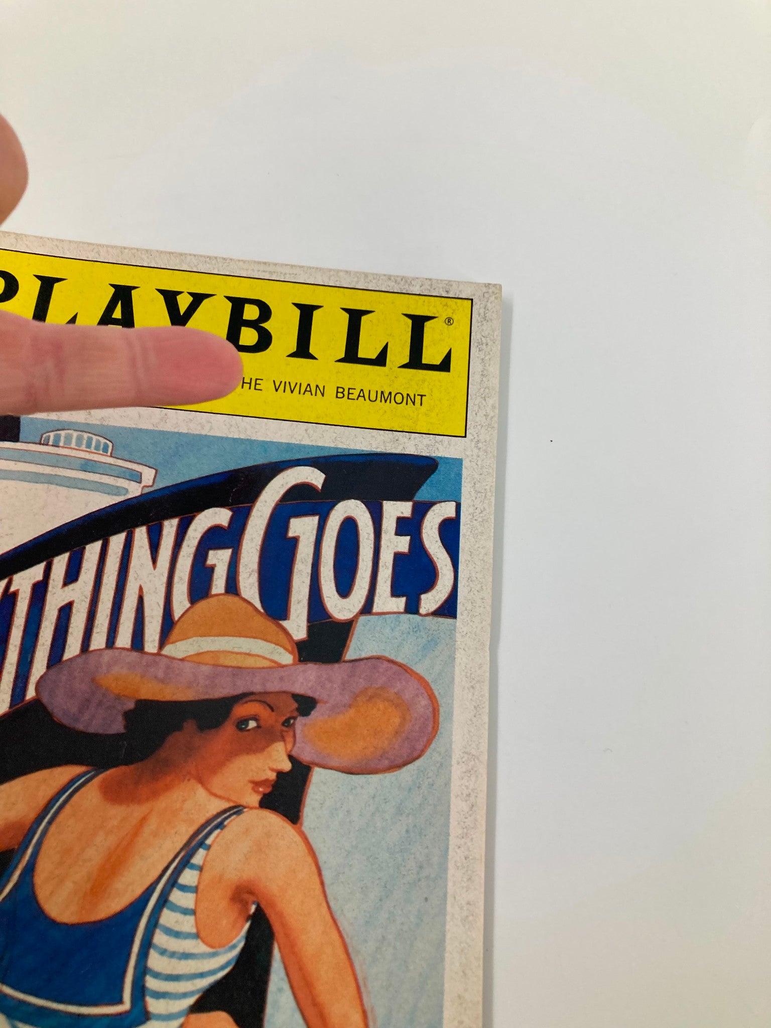 1988 Playbill Lincoln Center Theater Anything Goes Rex Everheart, Anthony Heald