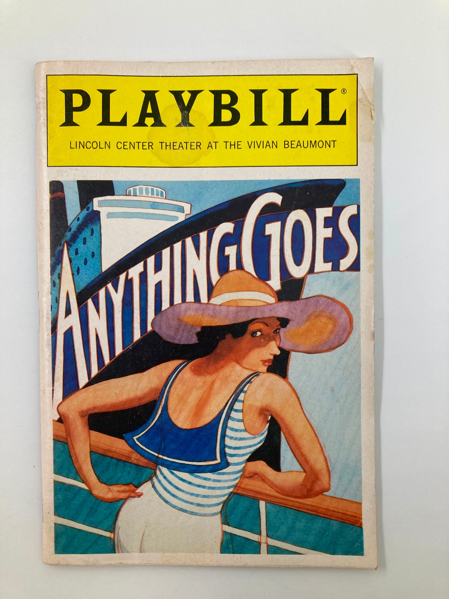 1987 Playbill Lincoln Center Theater Anything Goes Anne Francine, Patti LuPone