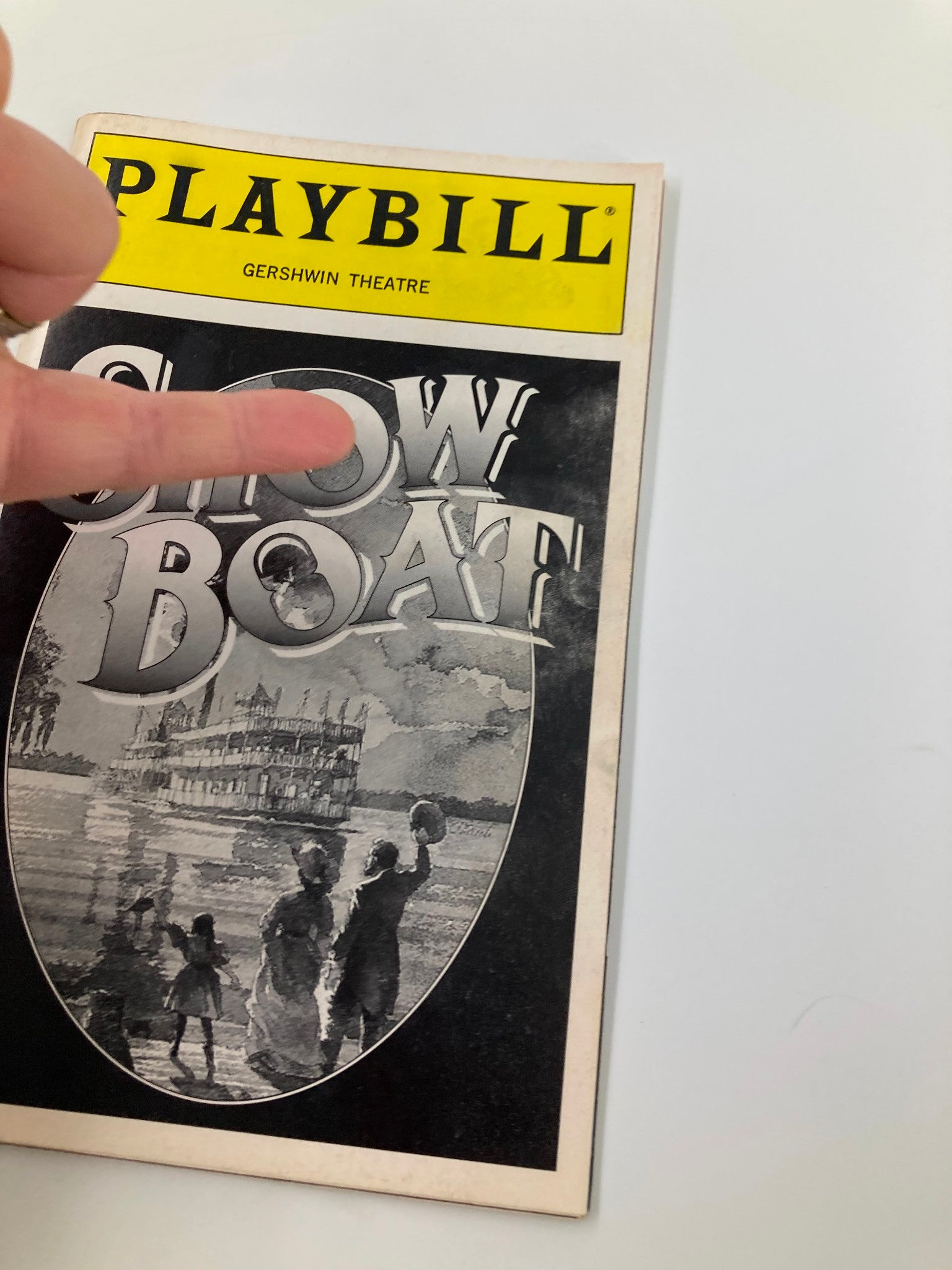 1995 Playbill Gershwin Theatre Show Boat John McMartin, Elaine Stritch