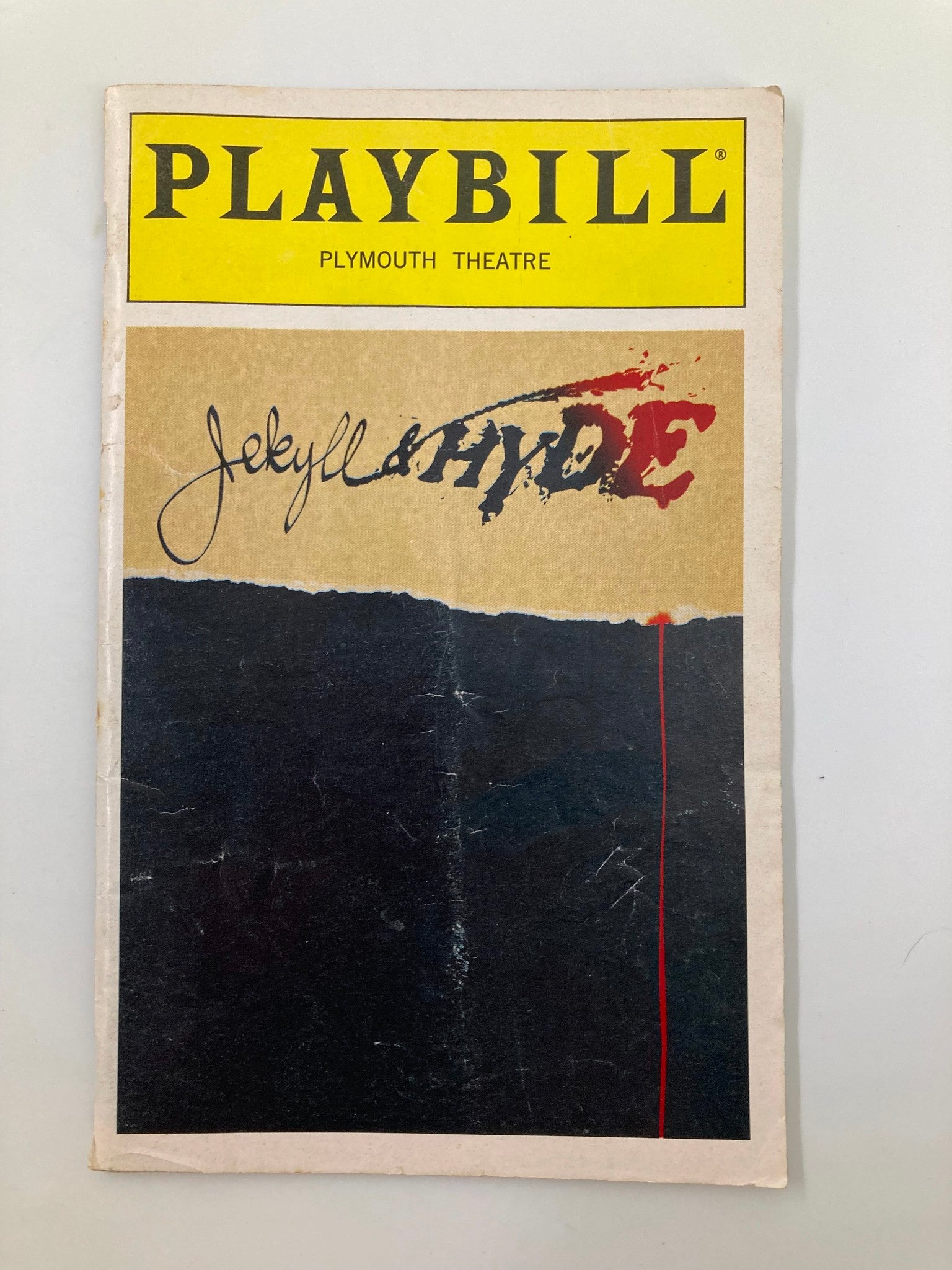 1997 Playbill Plymouth Theatre Jekyll & Hyde Robert Cuccioli, Linda Eder