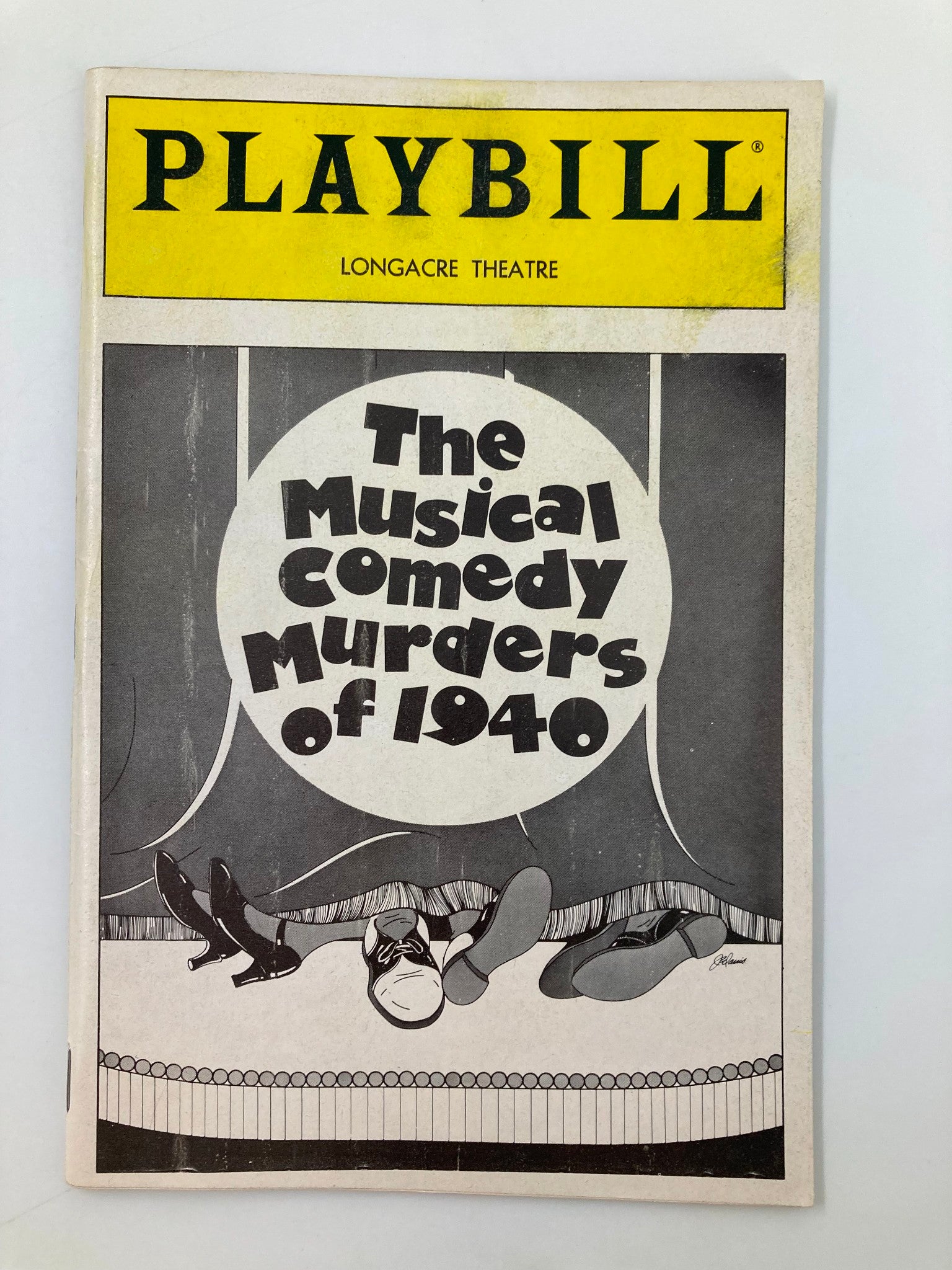 1987 Playbill Longacre Theatre The Musical Comedy Murders of 1940 Michael Ayr