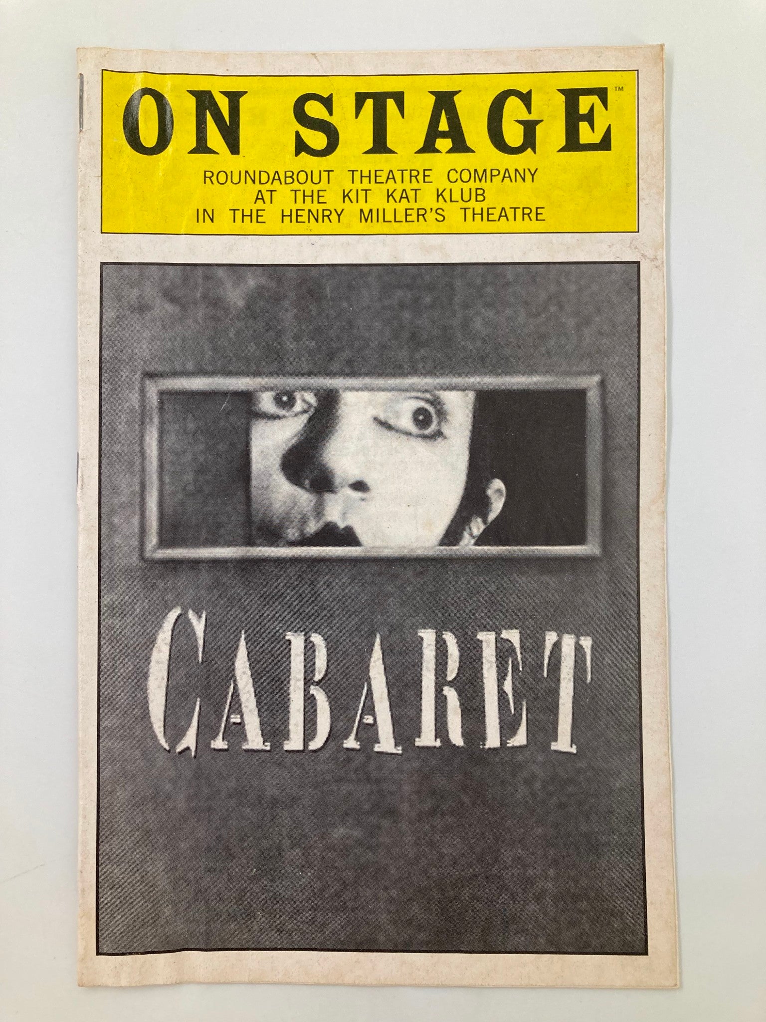 1998 Playbill Roundabout Theatre Cabaret John Benjamin Hickey, Denis O'Hare