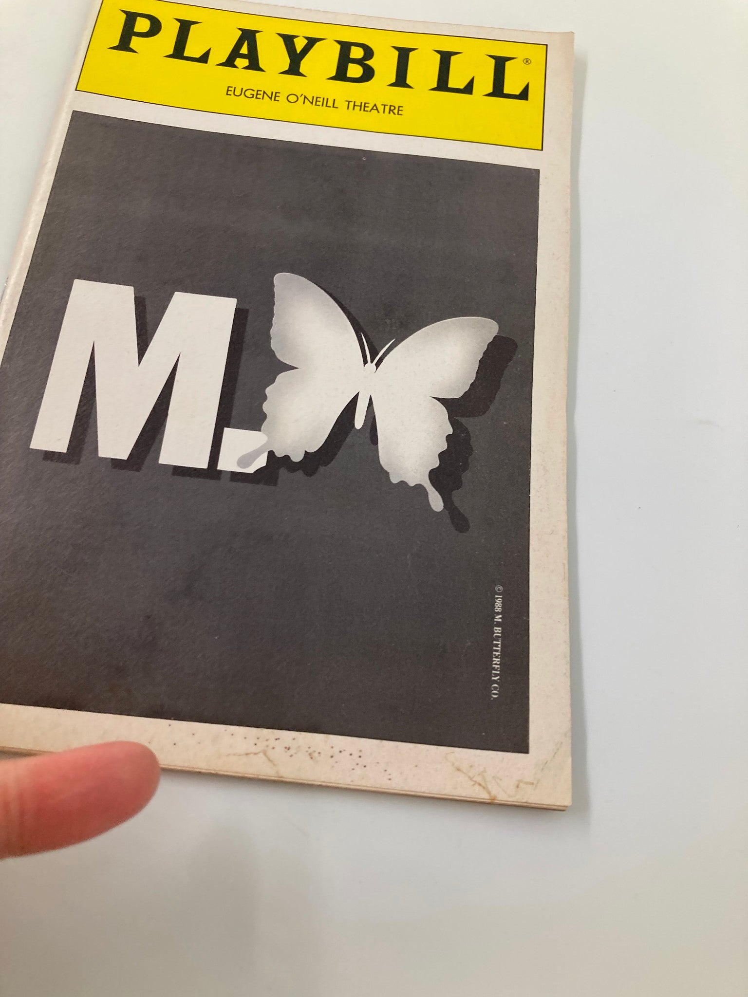 1990 Playbill Eugene O'Neil Theatre M. Butterfly Tony Randall, Curt Karibalis