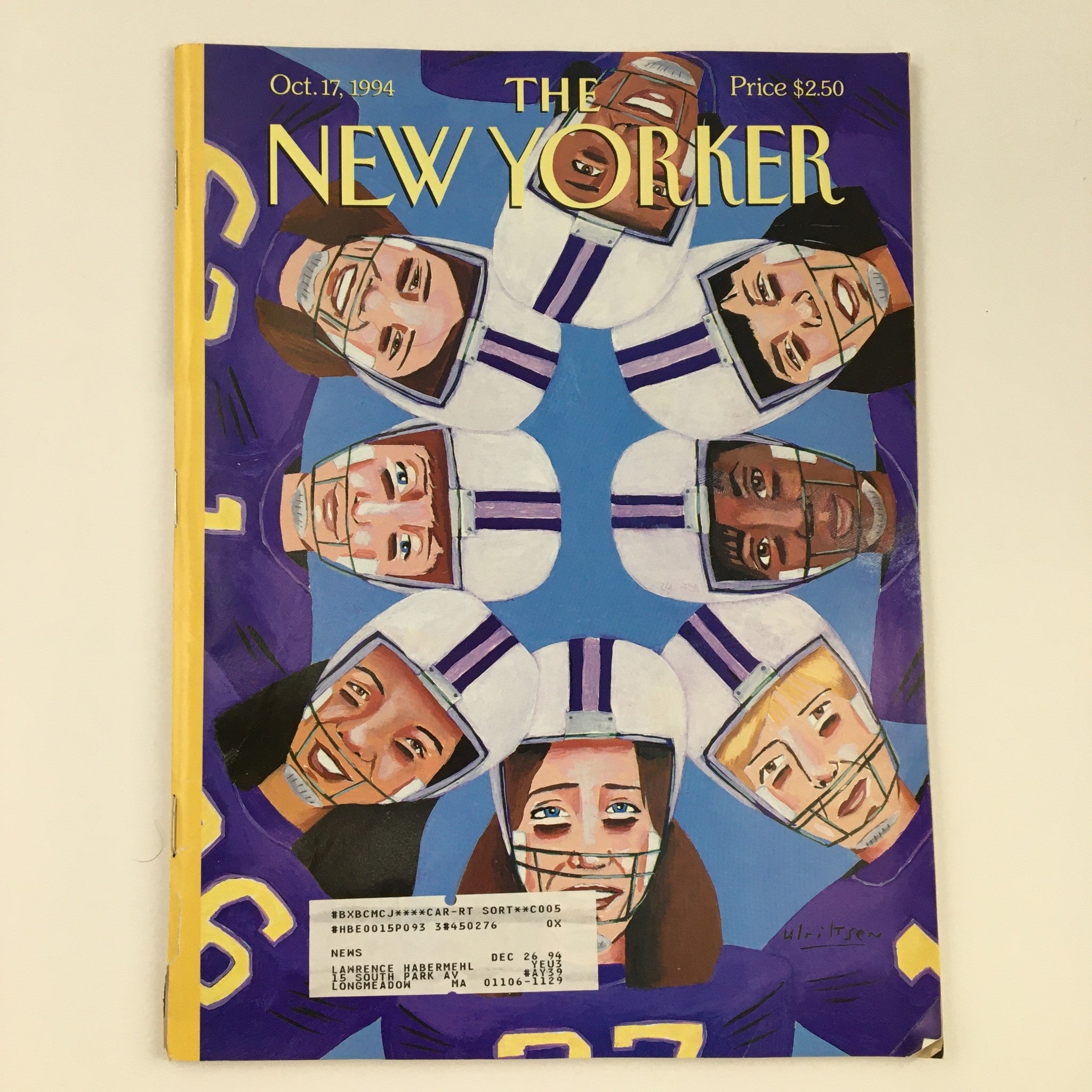 The New Yorker October 17 1994 Full Magazine Theme Cover by Mark Ulriksen