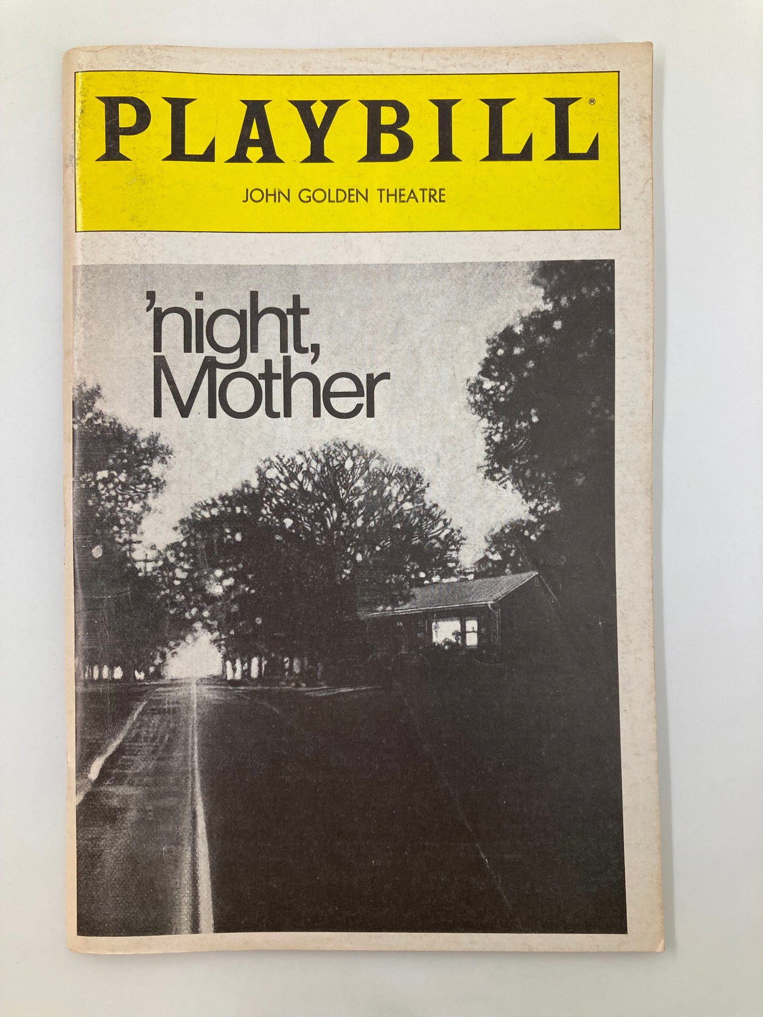 1983 Playbill John Golden Theatre 'Night Mother Kathy Bates, Anne Pitoniak