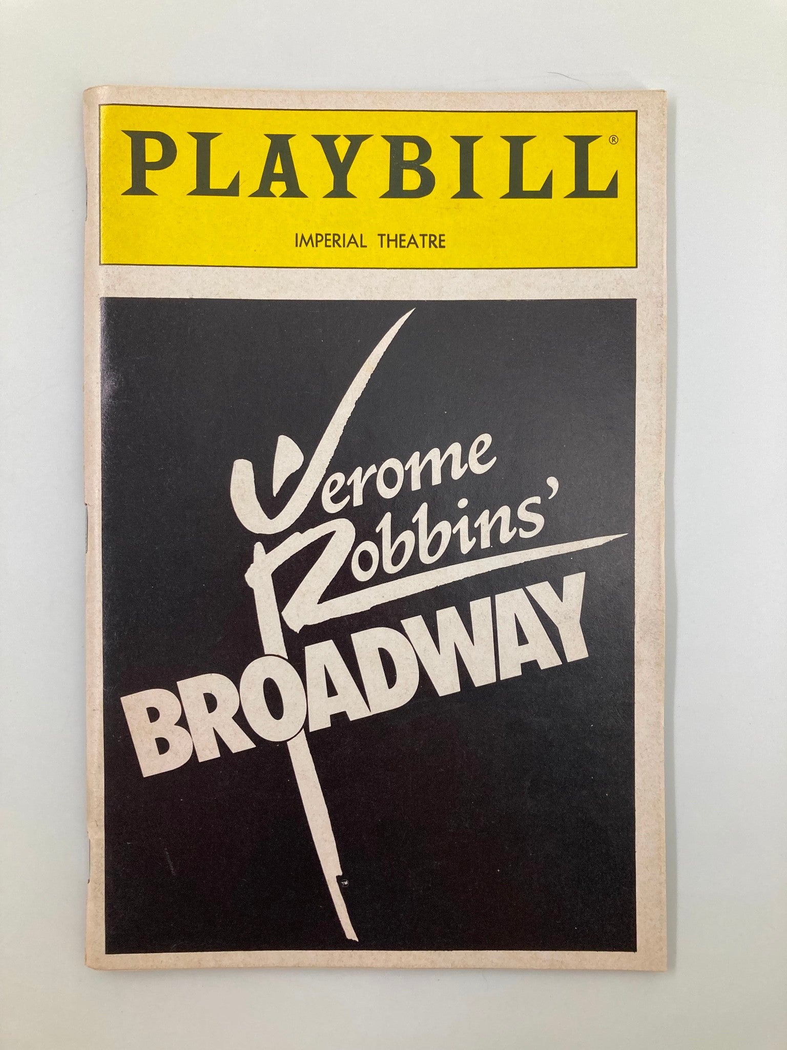 1990 Playbill Imperial Theatre Jerome Robbins' Broadway Tony Roberts