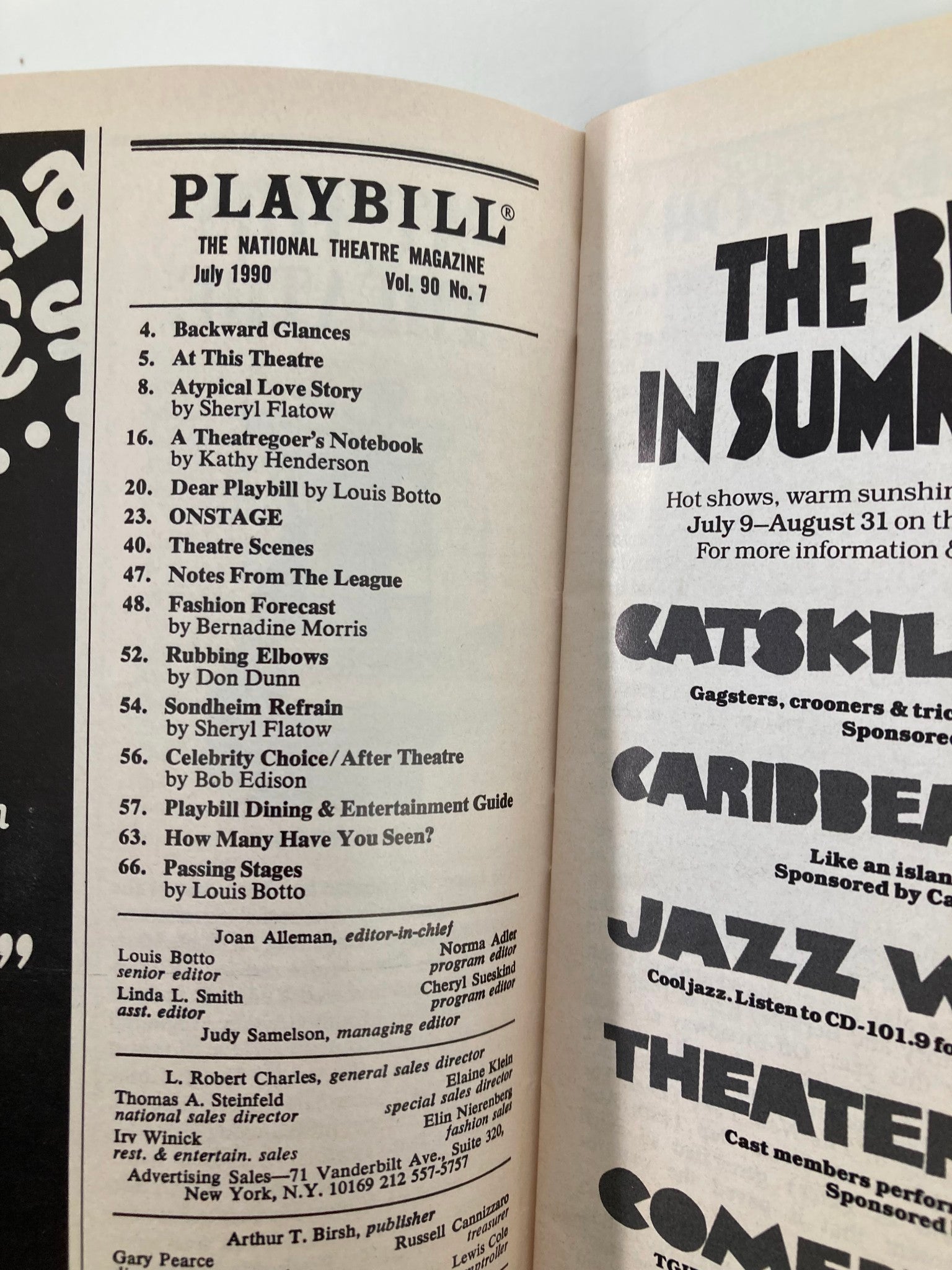 1990 Playbill Imperial Theatre Jerome Robbins' Broadway Tony Roberts