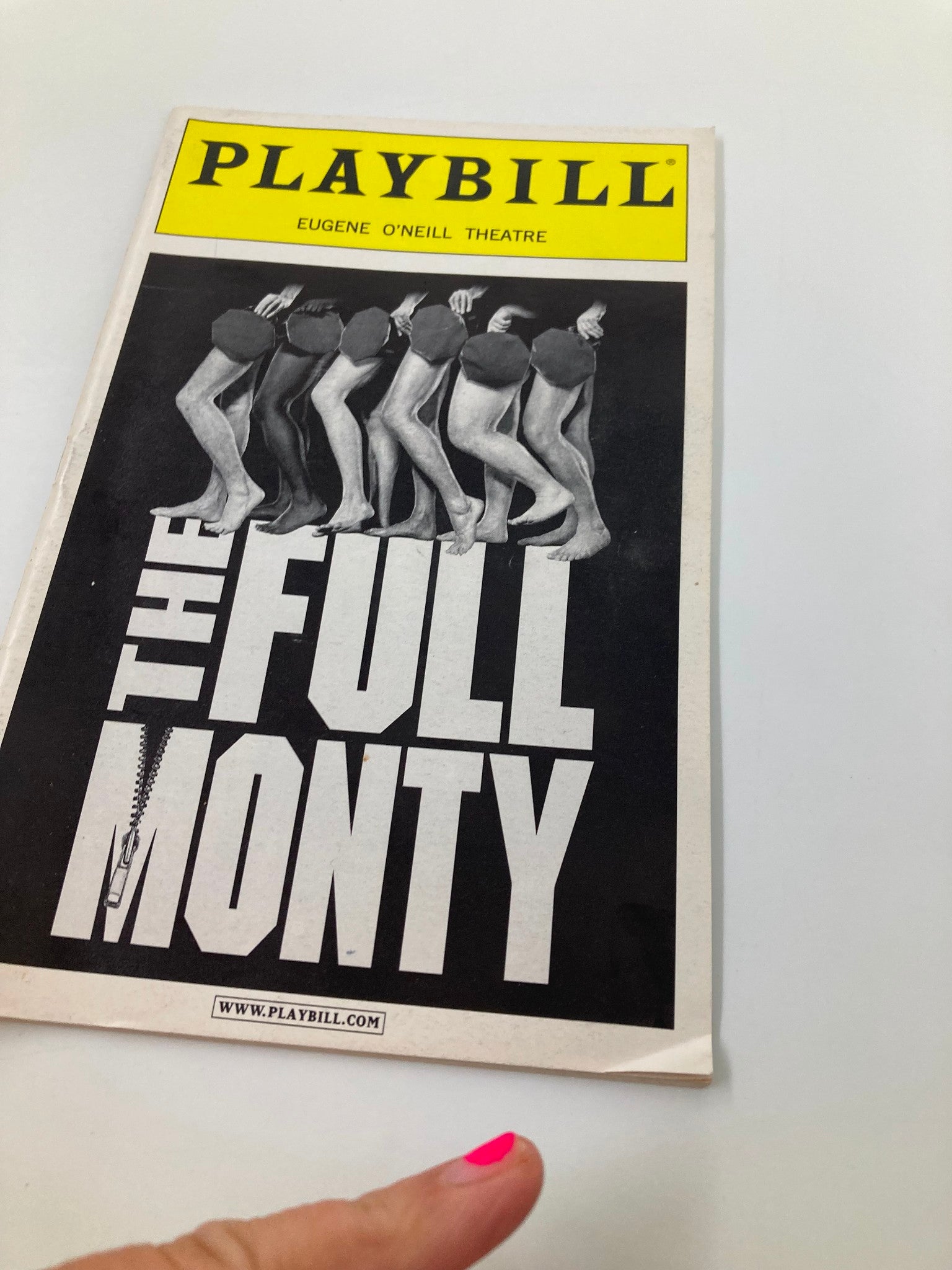 2002 Playbill Eugene O'Neill Theatre The Full Monty Will Chase, Jane Connell