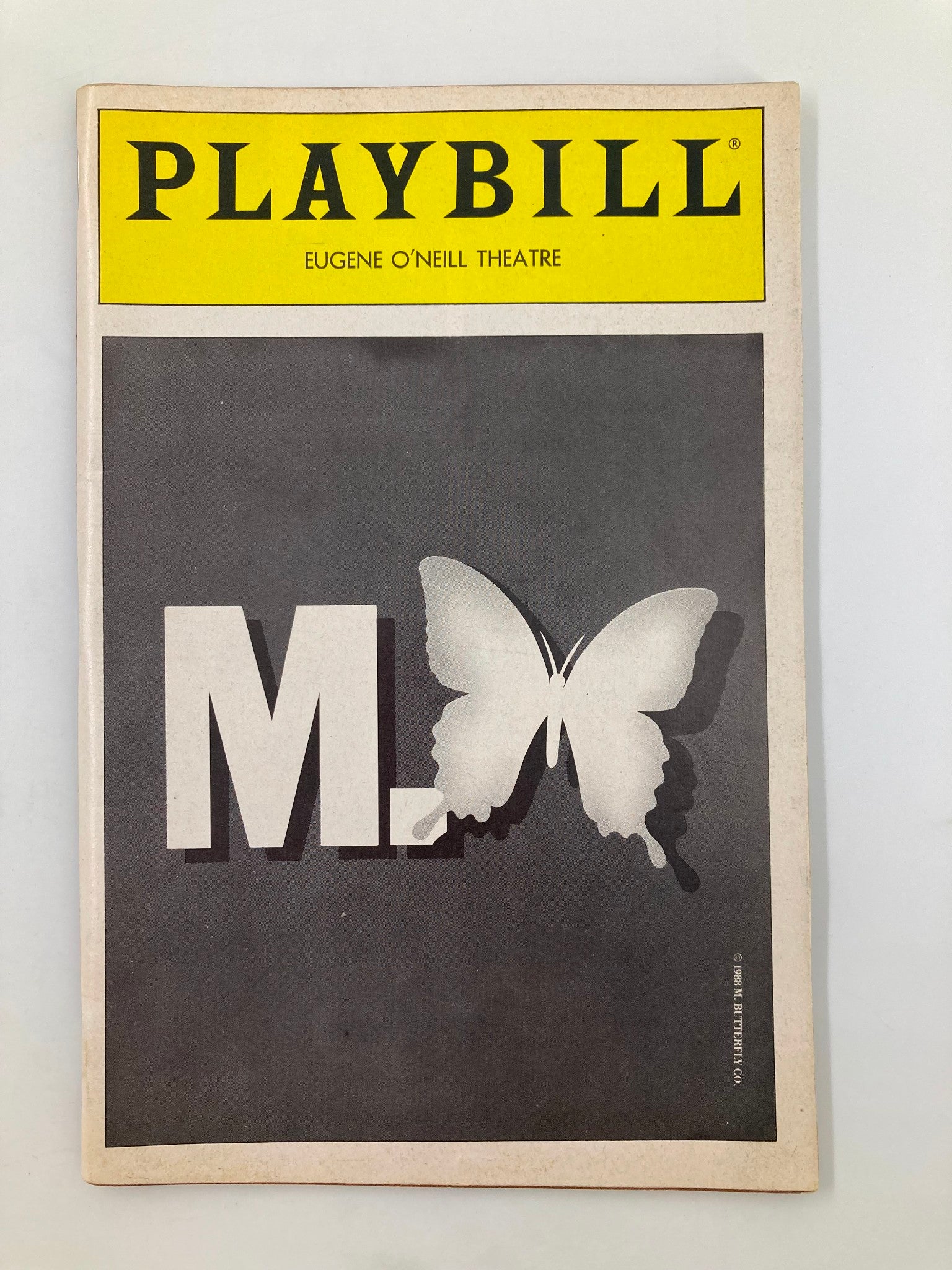 1988 Playbill Eugene O'Neill Theatre David Dukes, Richard Poe in M. Butterfly